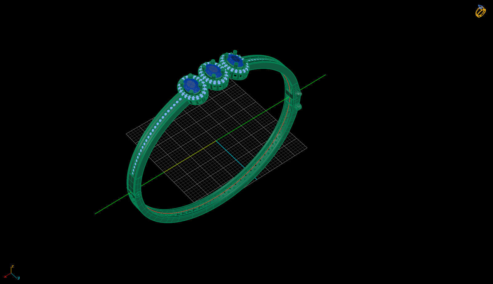 BAGET KELEPCE ALTIN MODELLER 3D print model_3