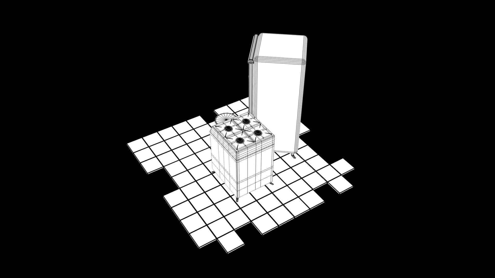 Fridge Game Prop 3D model_7