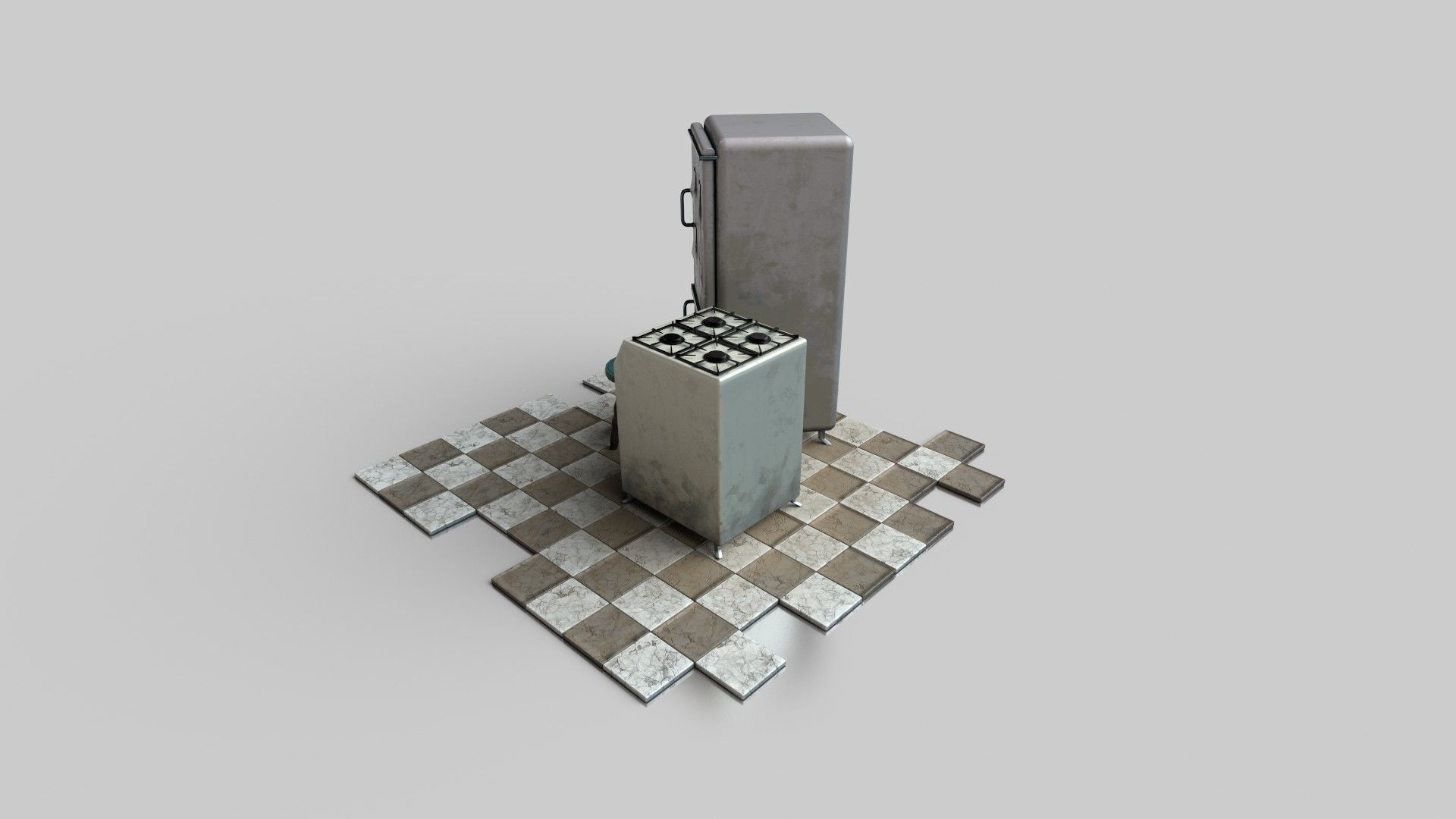 Fridge Game Prop 3D model_1