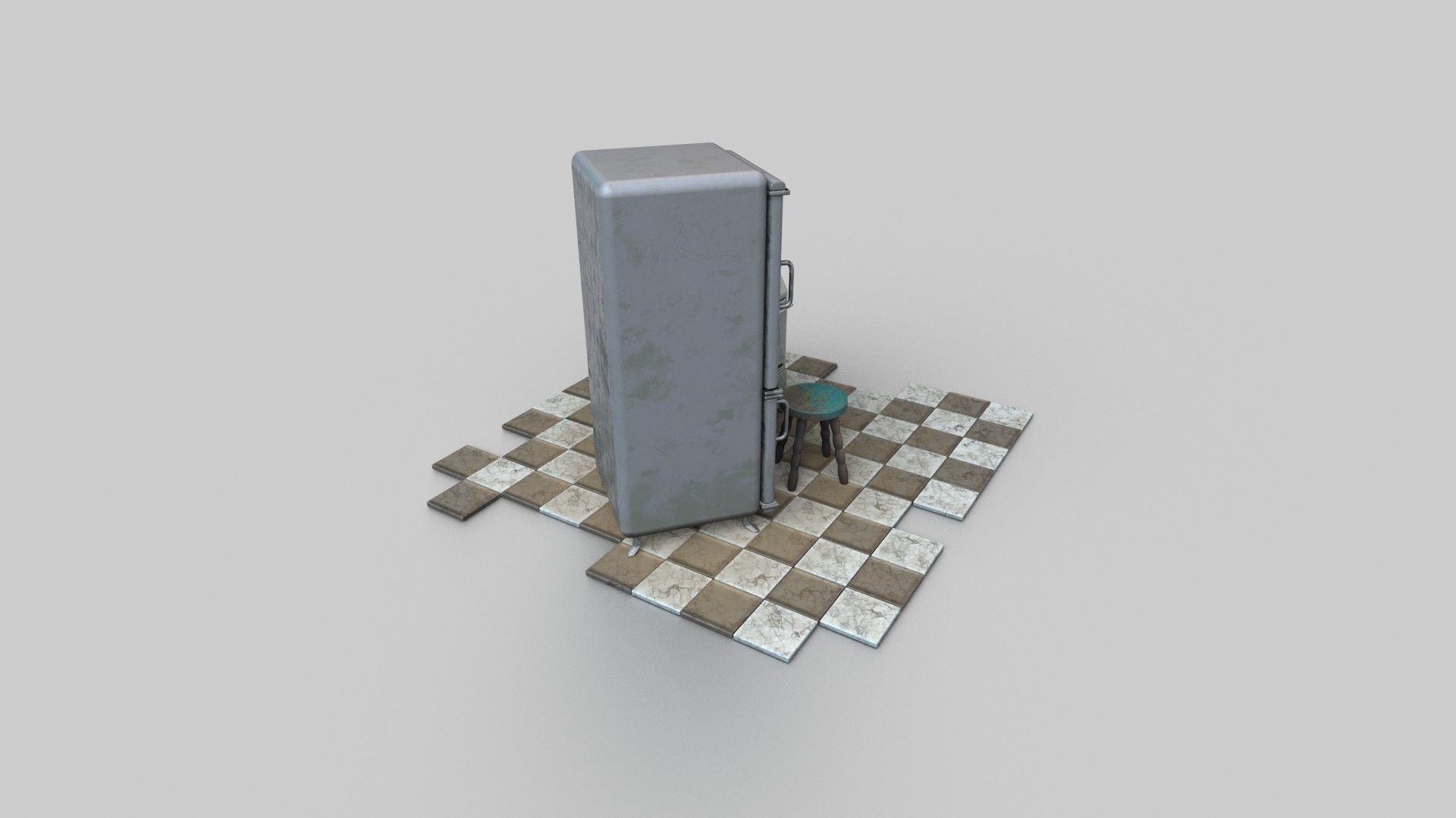 Fridge Game Prop 3D model_4