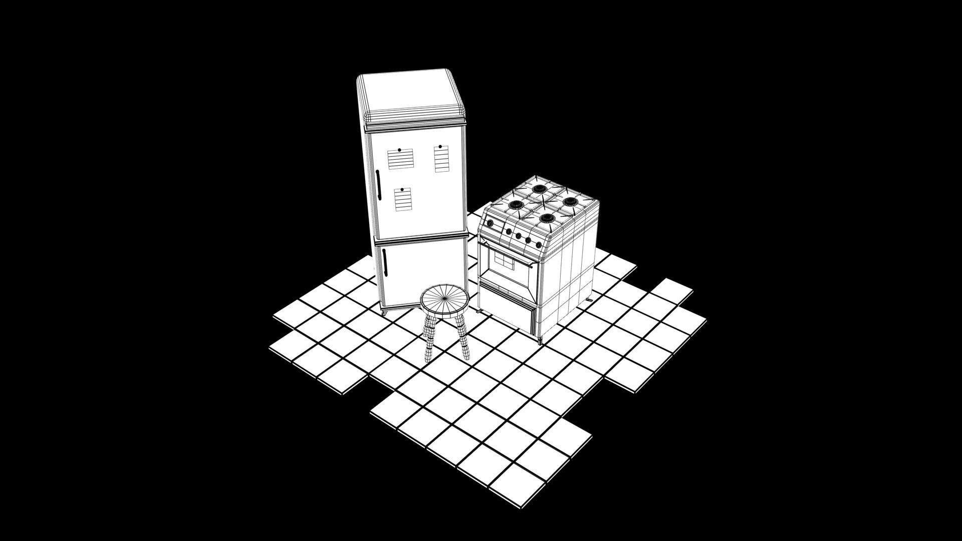 Fridge Game Prop 3D model_6