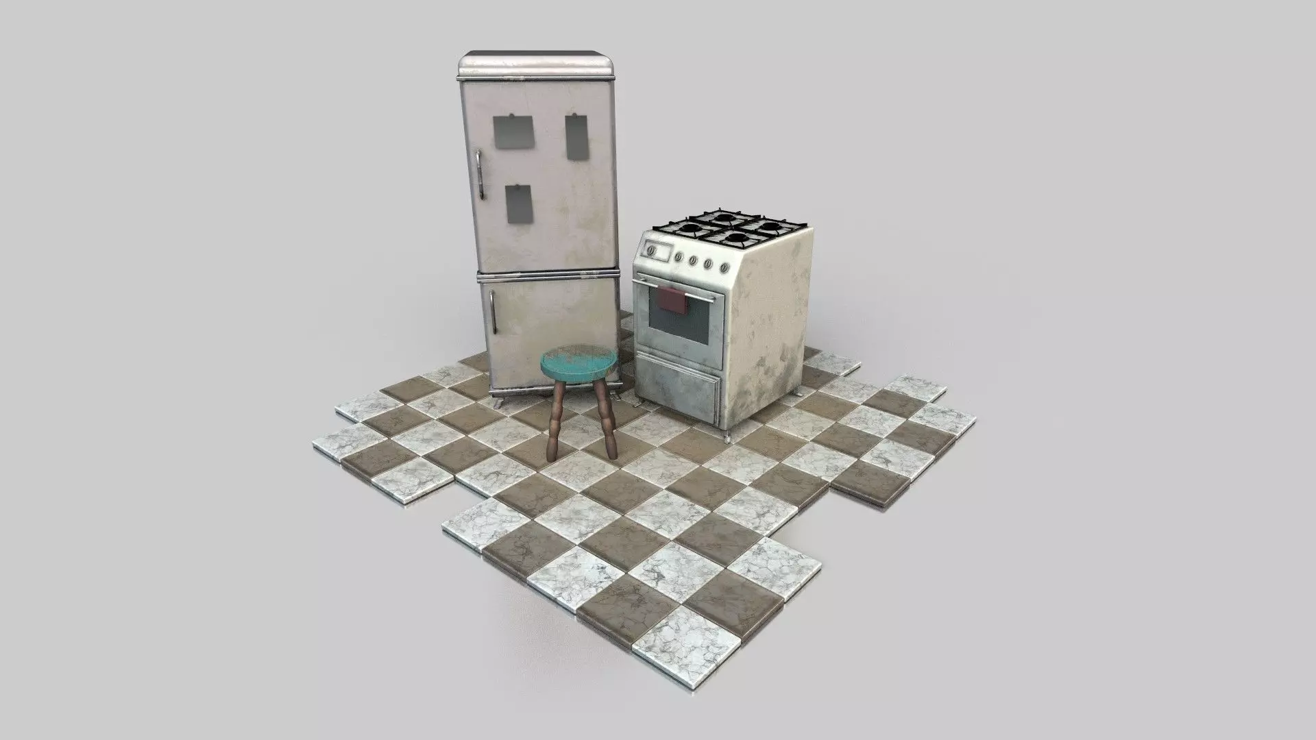 Fridge Game Prop 3D model_0