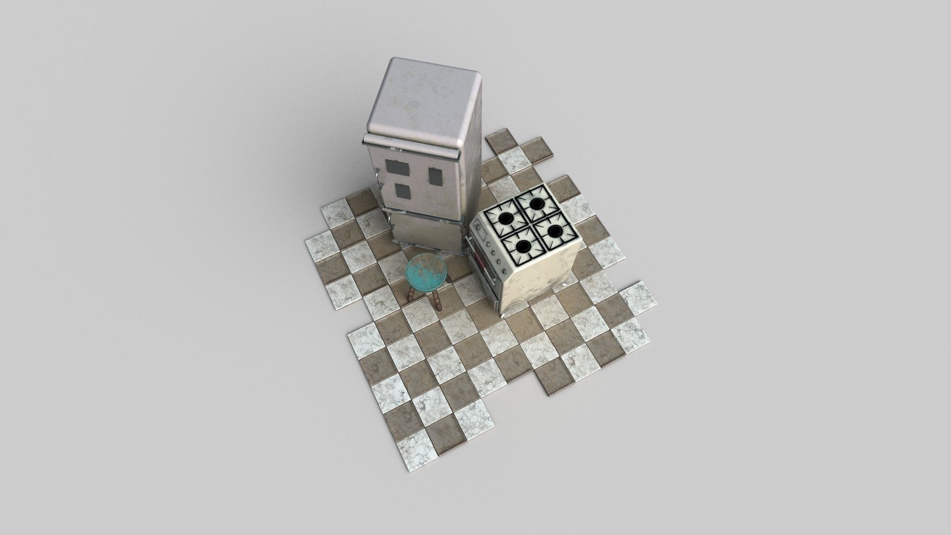 Fridge Game Prop 3D model_3