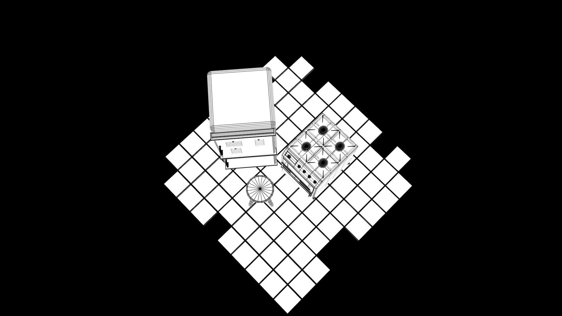 Fridge Game Prop 3D model_9