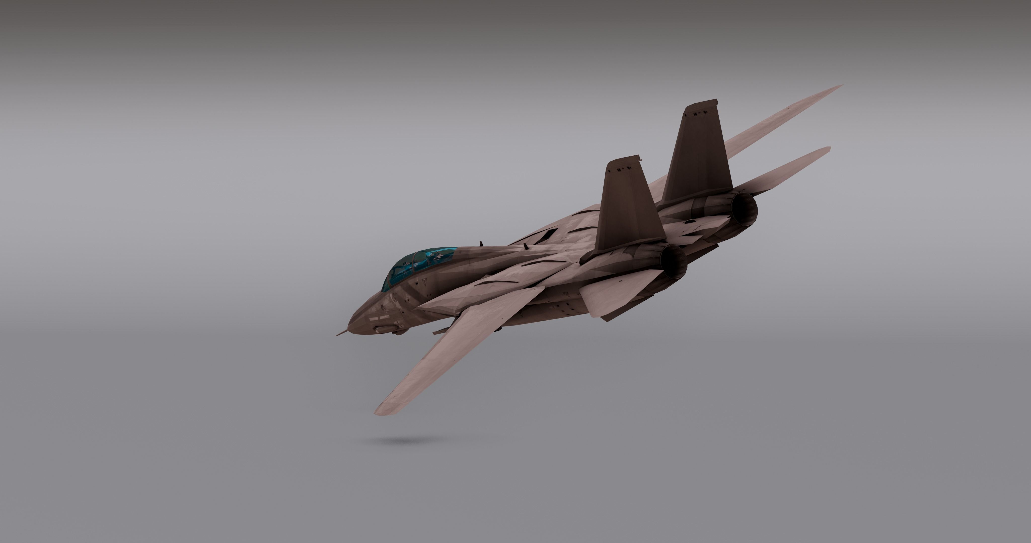 Saphire F15 - Fighter JET Low-poly 3D model_11
