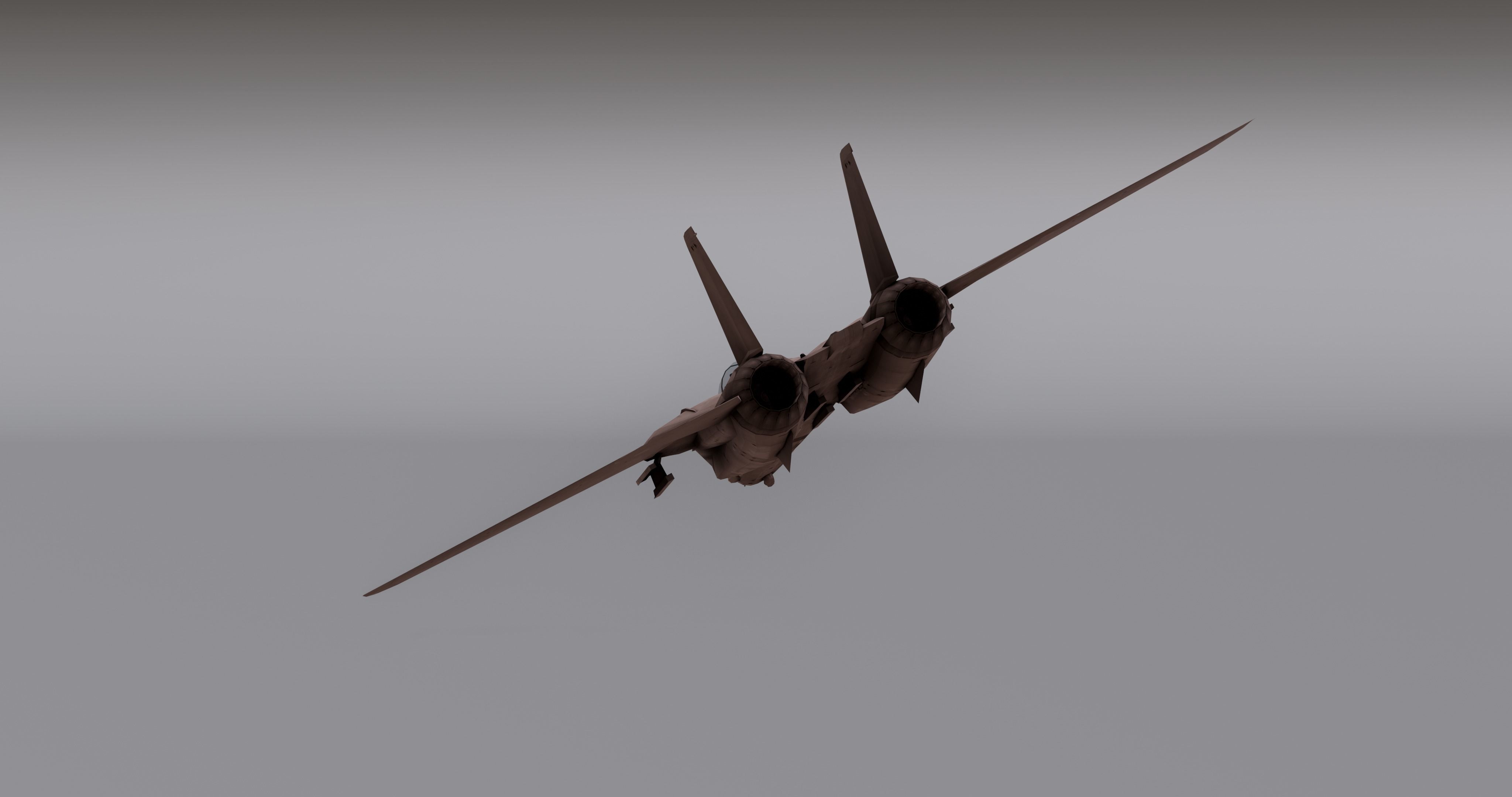Saphire F15 - Fighter JET Low-poly 3D model_10