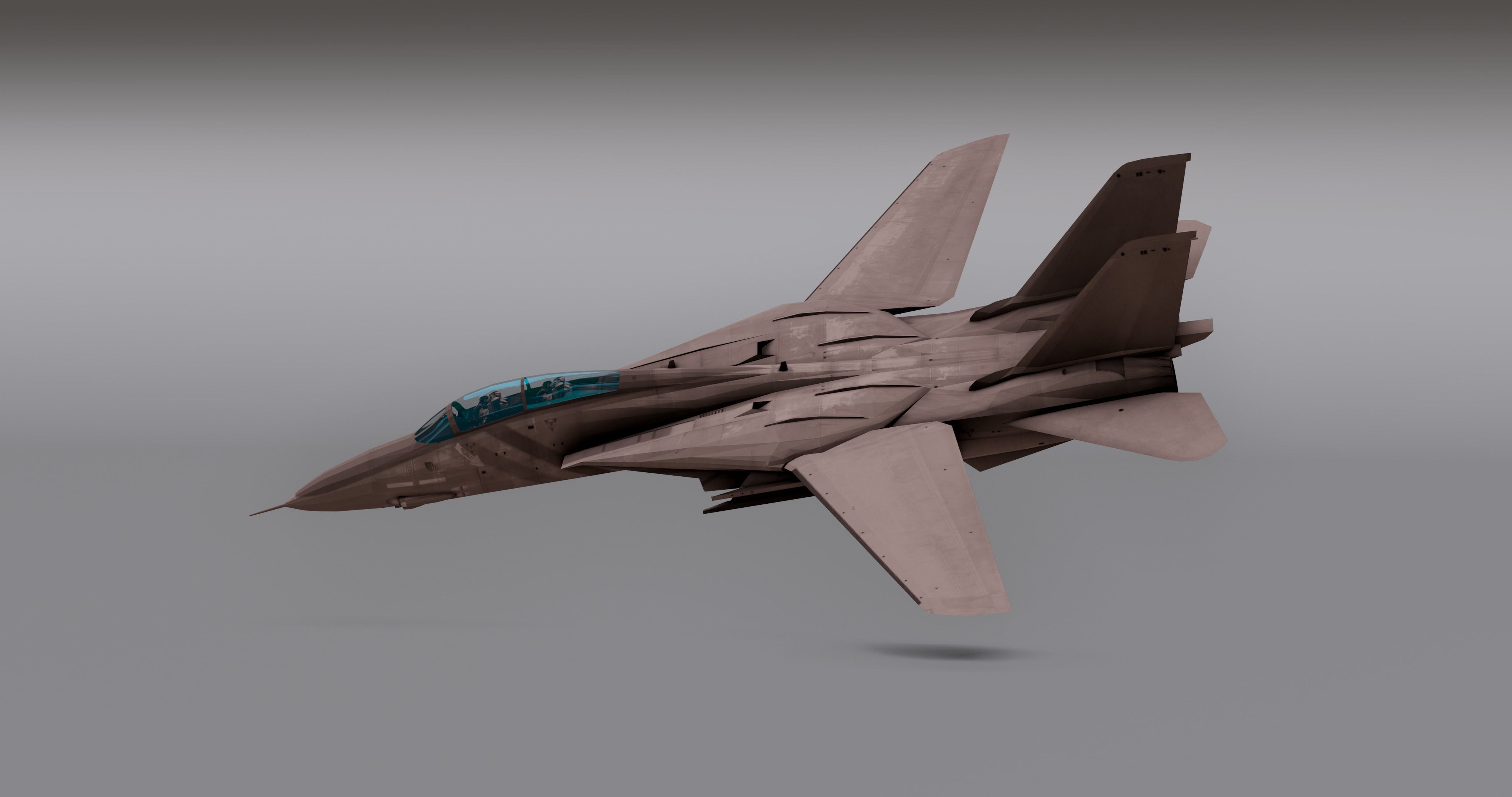 Saphire F15 - Fighter JET Low-poly 3D model_13