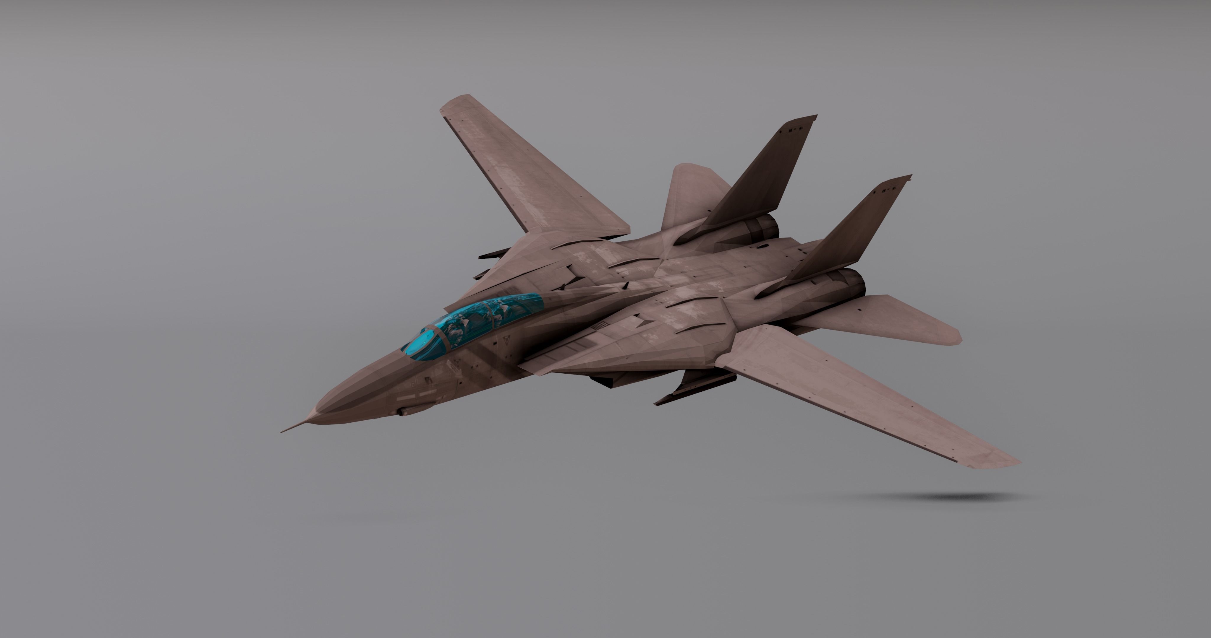 Saphire F15 - Fighter JET Low-poly 3D model_2