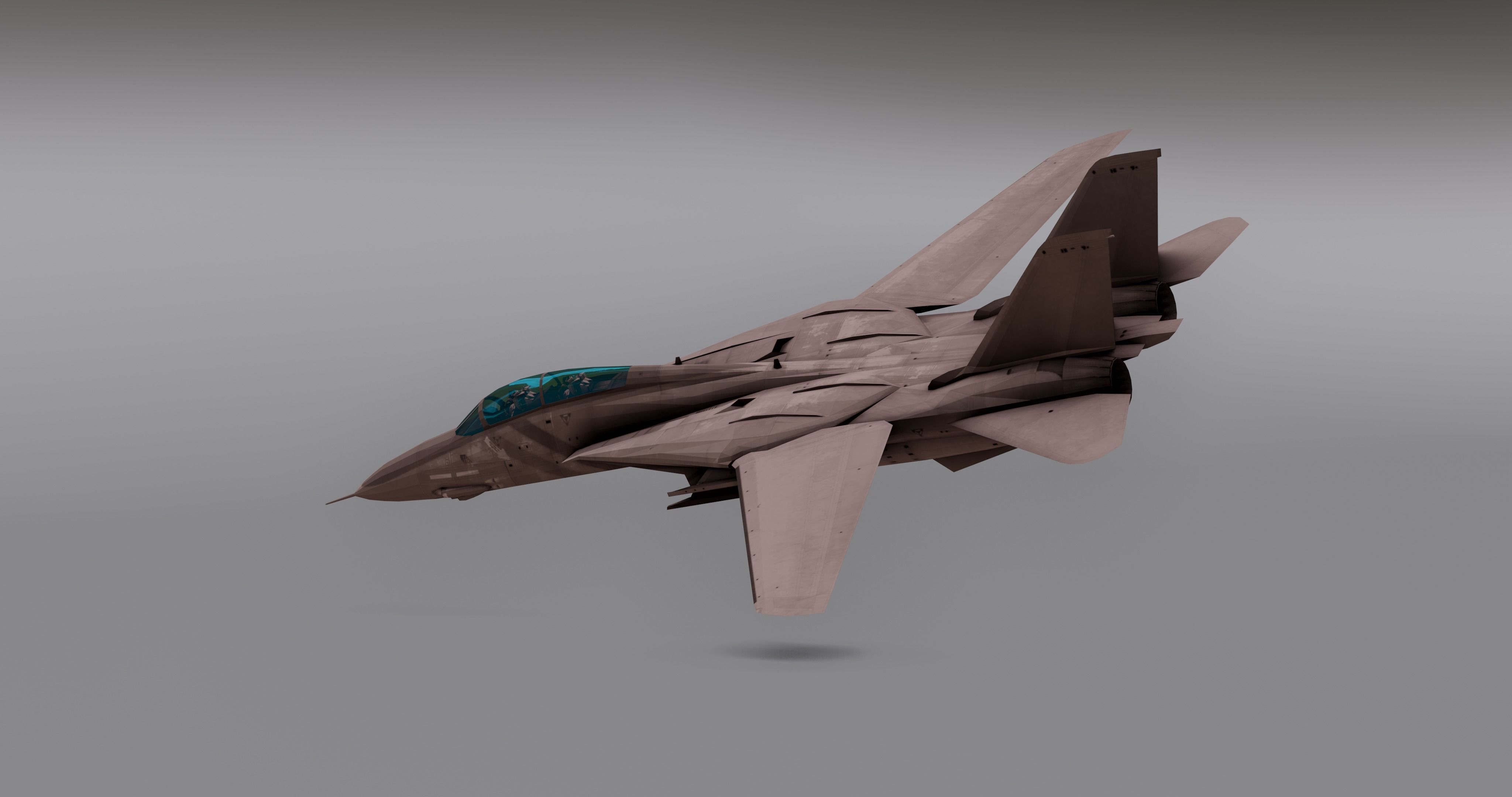 Saphire F15 - Fighter JET Low-poly 3D model_12