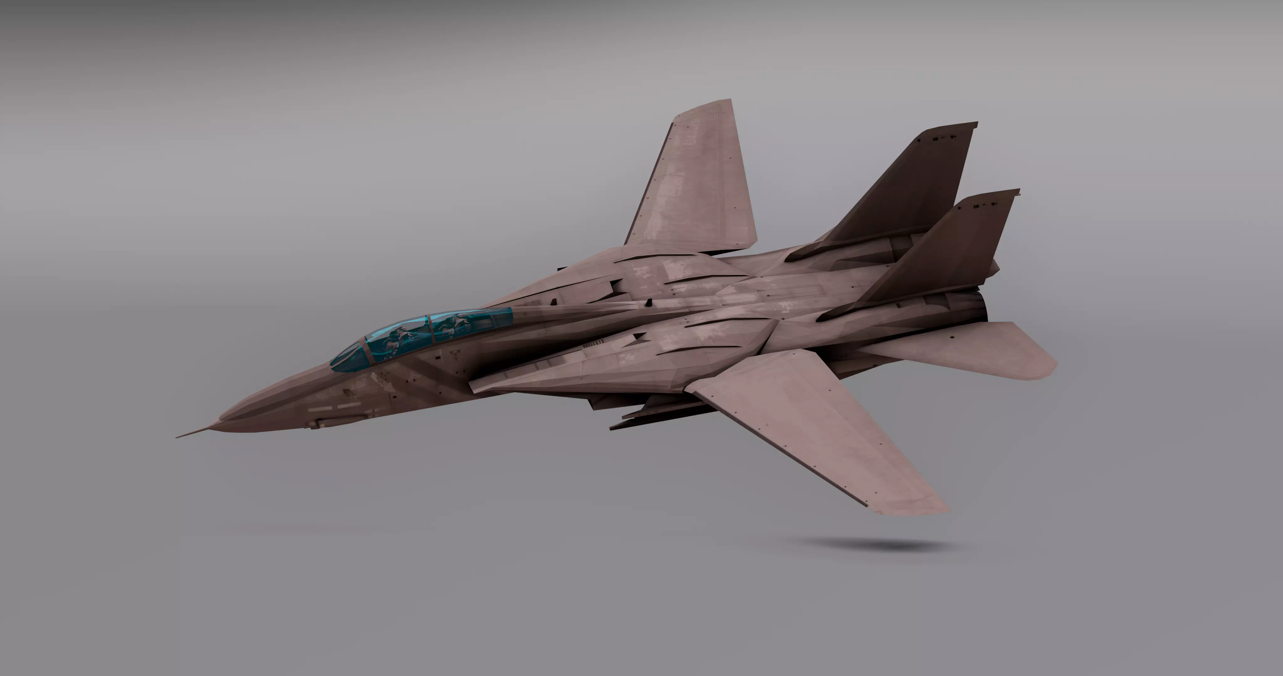 Saphire F15 - Fighter JET Low-poly 3D model_0