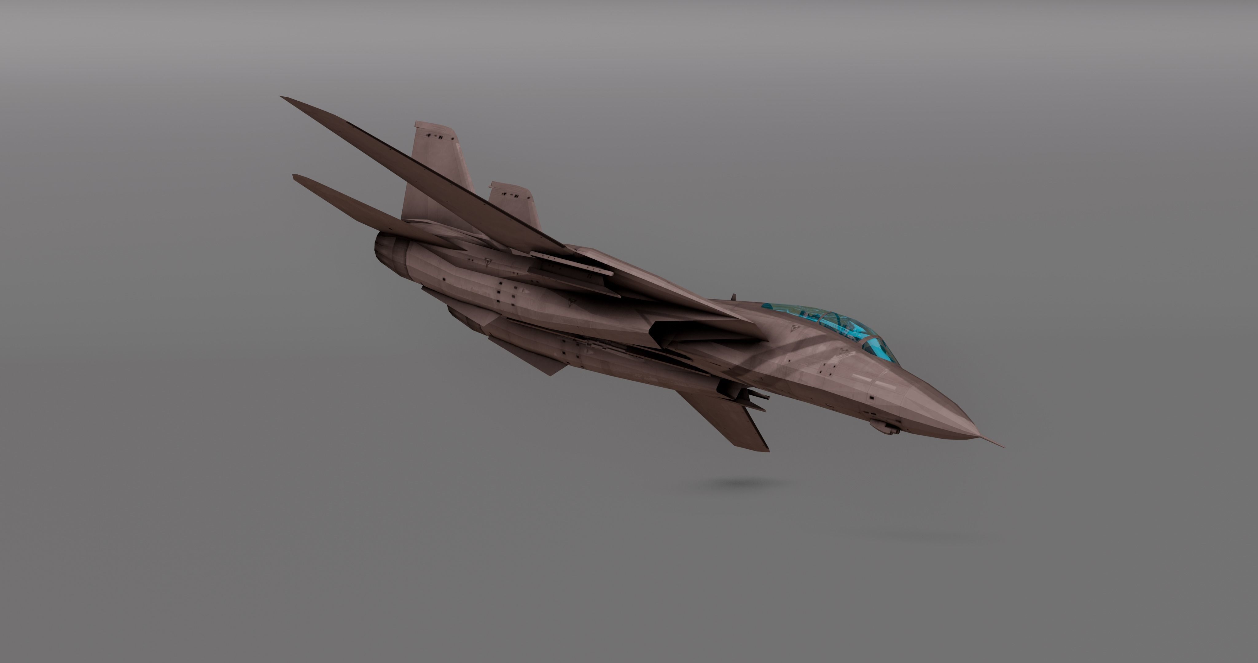 Saphire F15 - Fighter JET Low-poly 3D model_6