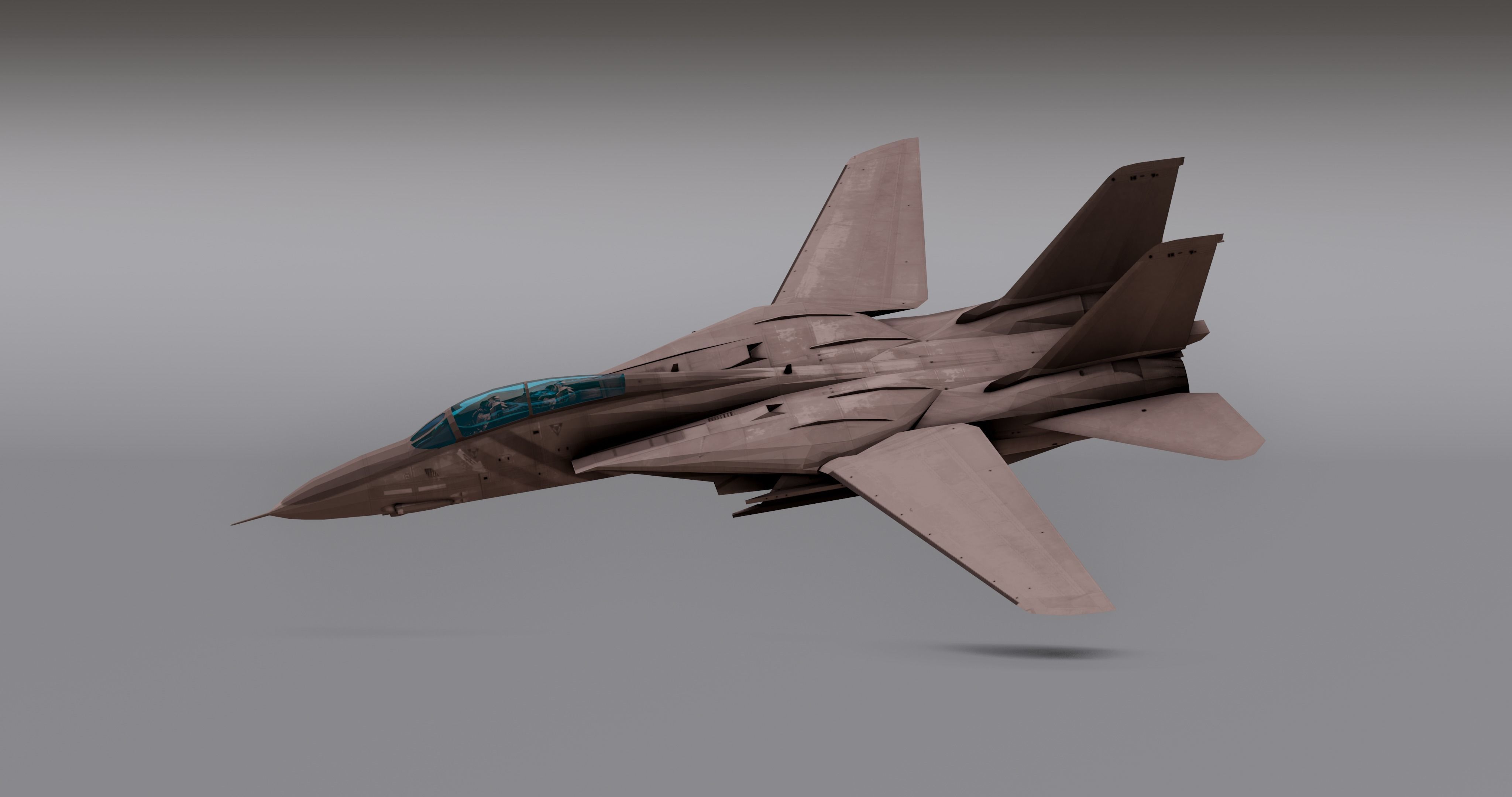 Saphire F15 - Fighter JET Low-poly 3D model_14