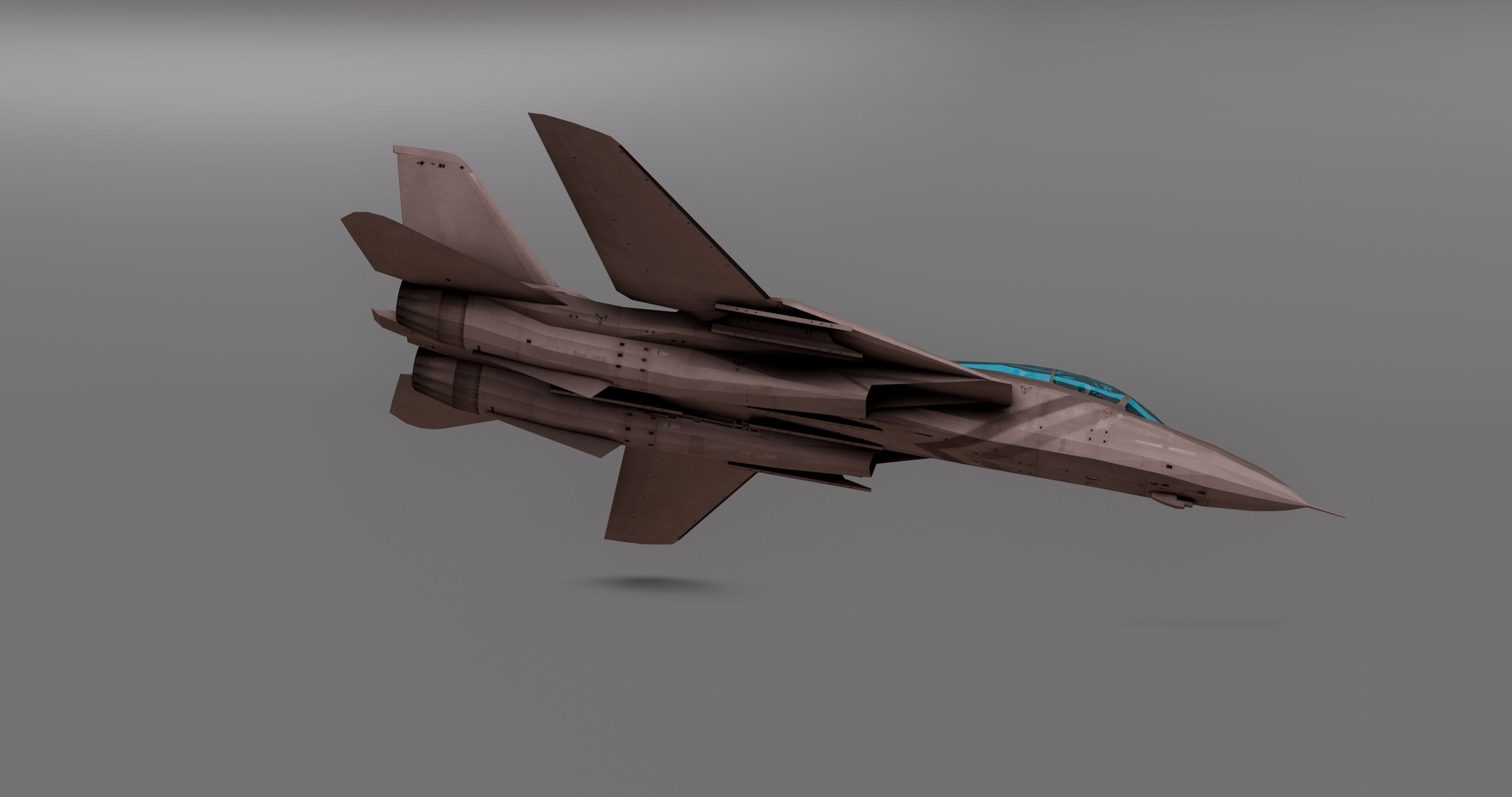 Saphire F15 - Fighter JET Low-poly 3D model_7