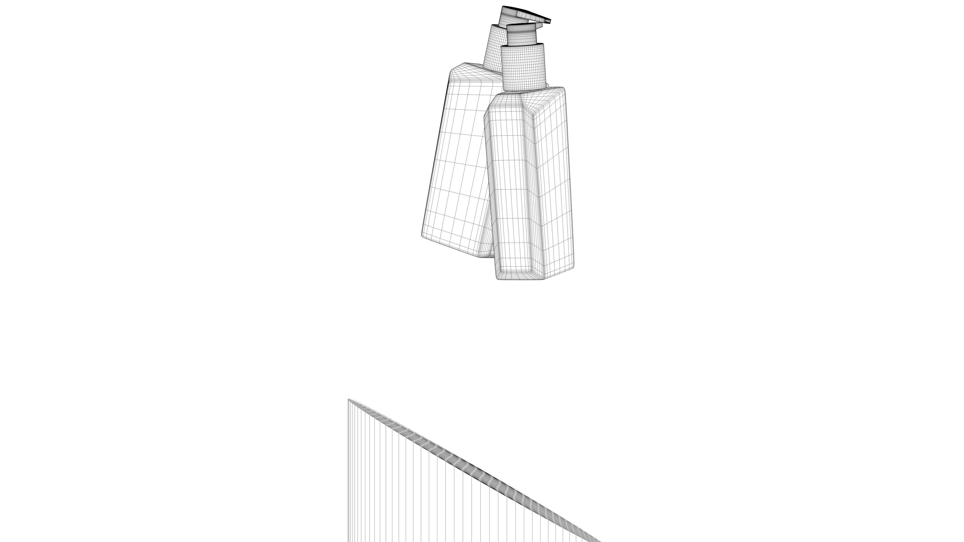 Cosmetic Container Low-poly 3D model_8
