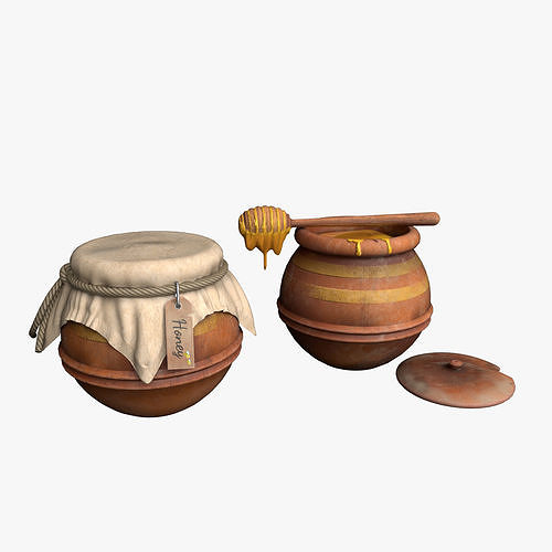 honey vessel 3D model 6