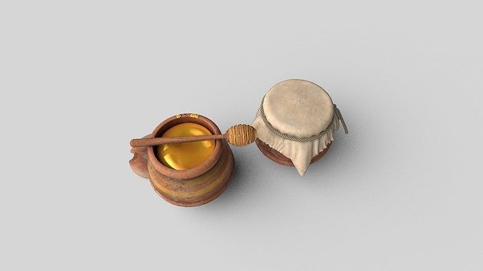 honey vessel 3D model 3