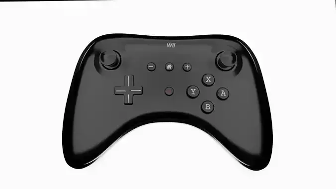 3d Nintendo wii U pro model 3D model