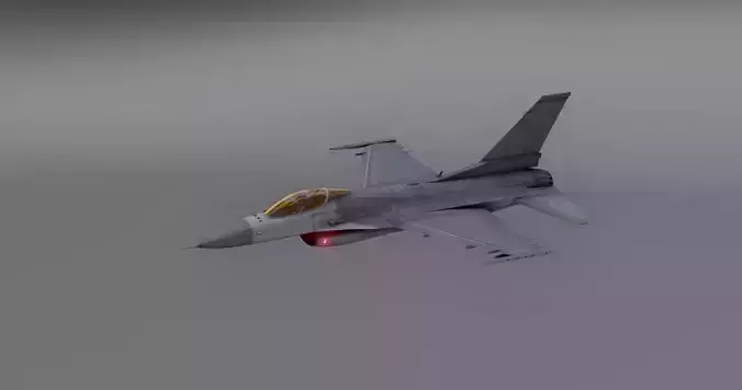 F16 - Falcon Fighter Jet Low-poly 3D model