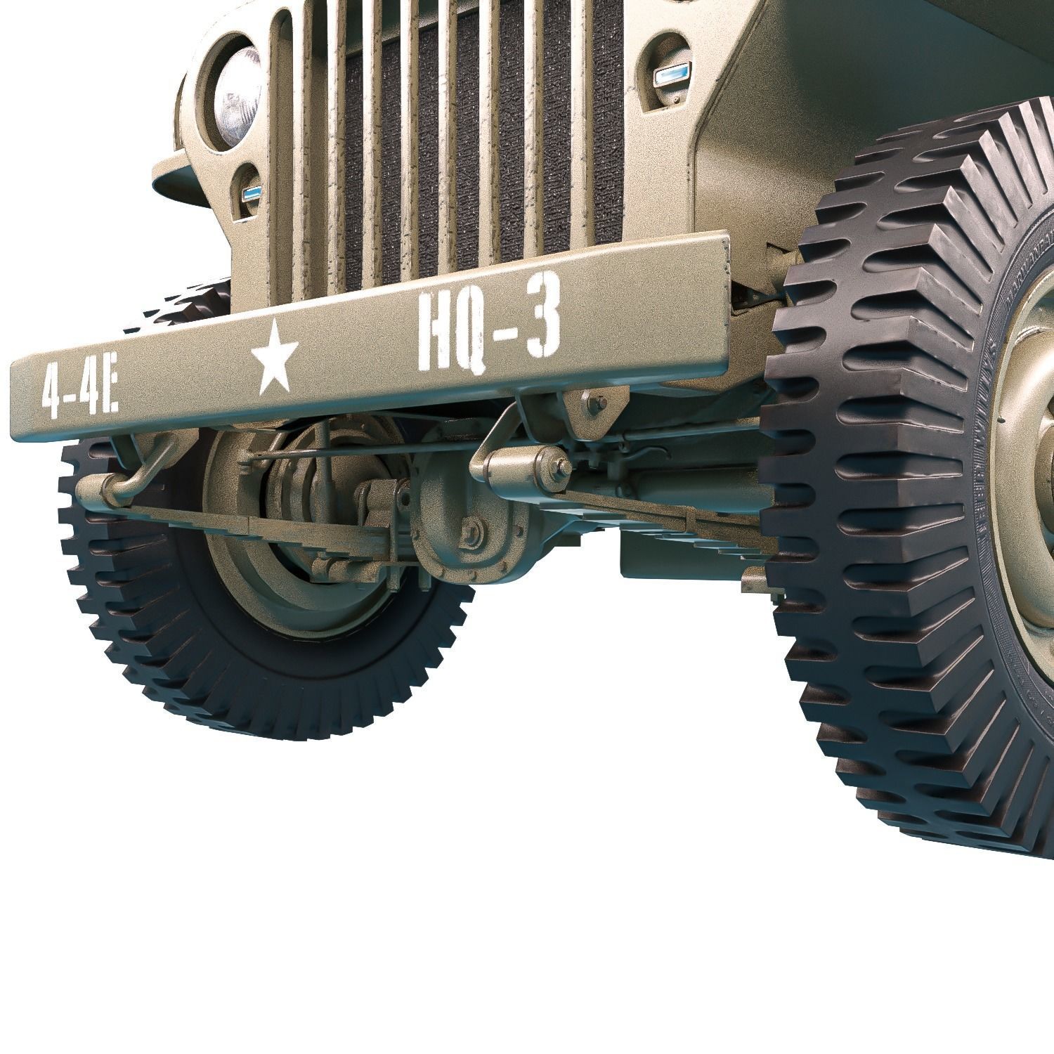Jeep Willys MP 1942 3D model_4
