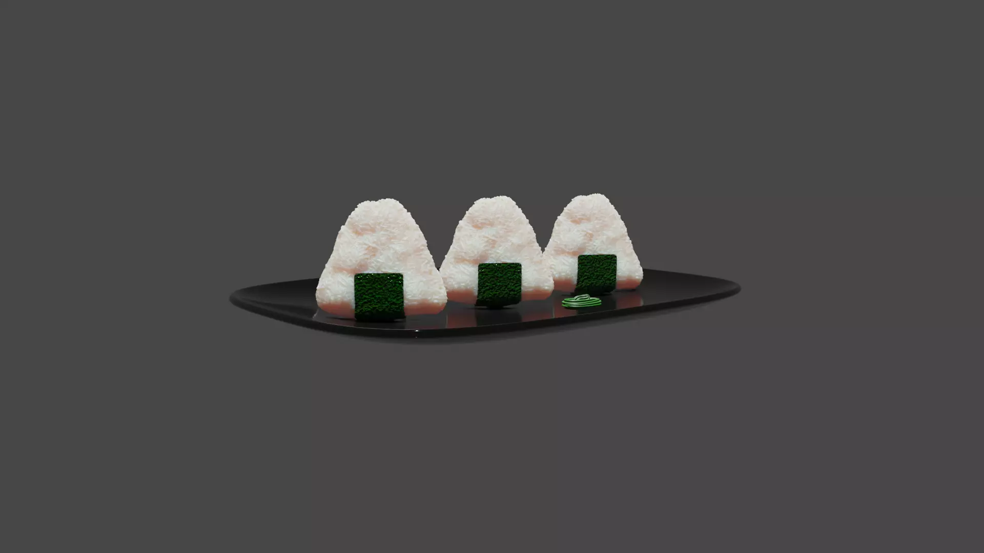 Onigiri Free low-poly 3D model_0