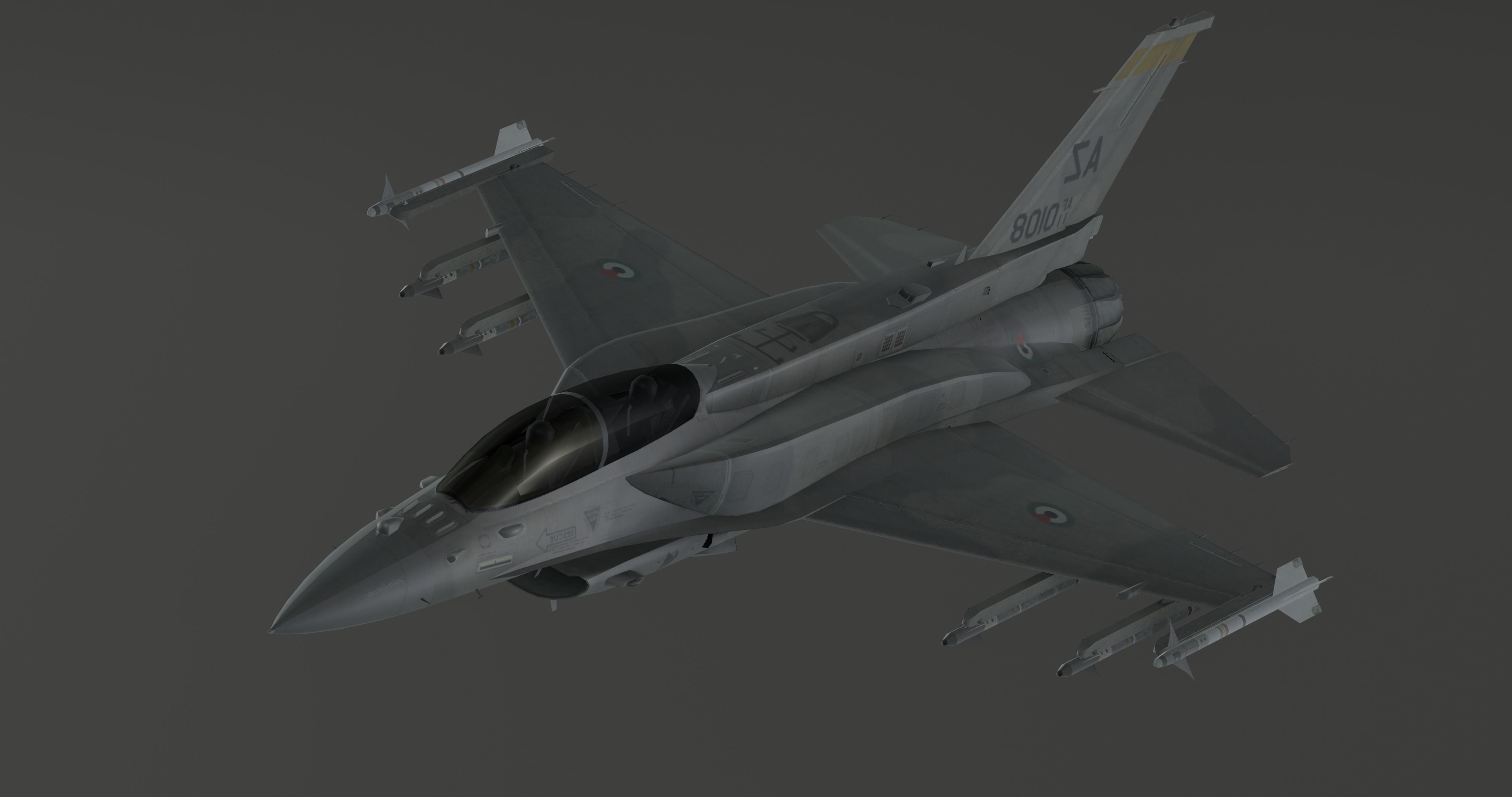 F16 - S Original Low-poly 3D model_17