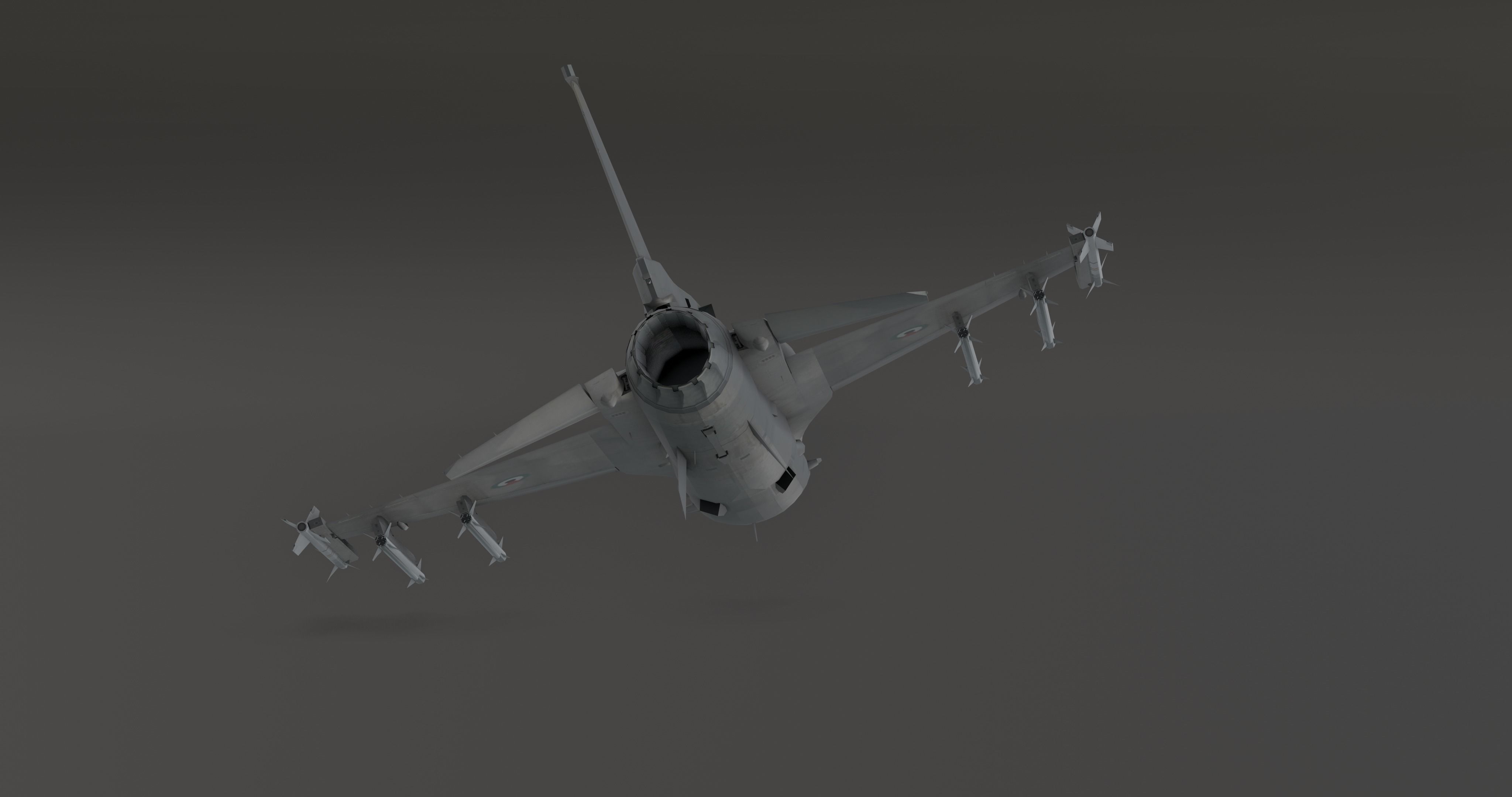 F16 - S Original Low-poly 3D model_9