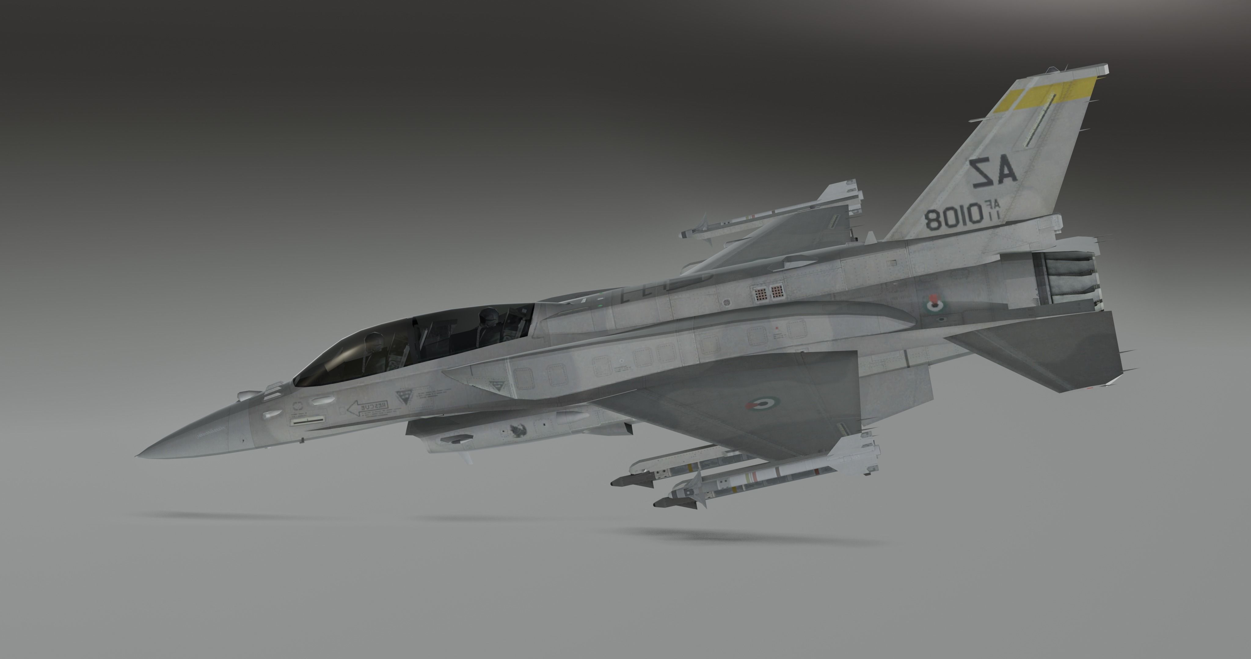 F16 - S Original Low-poly 3D model_12