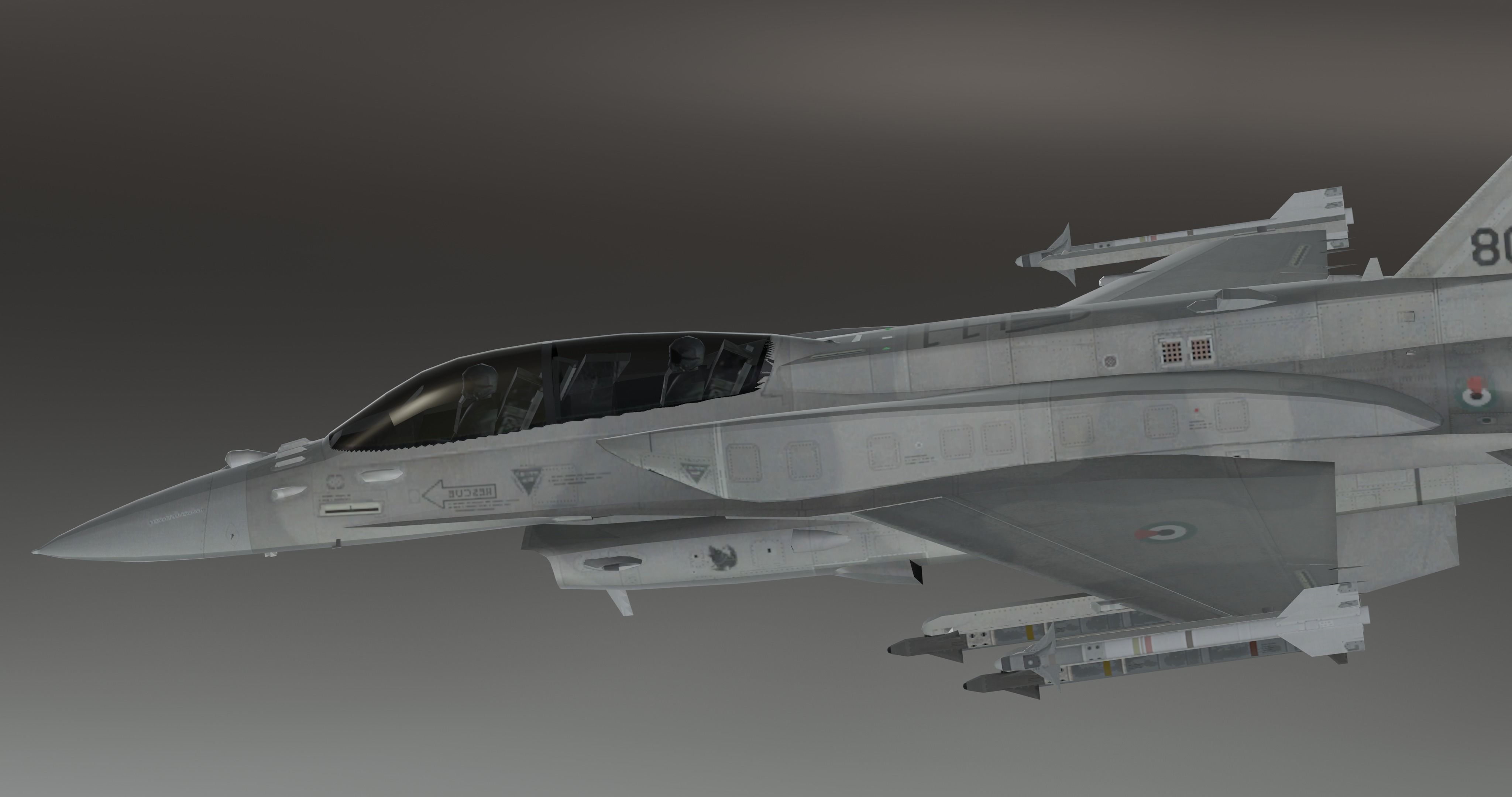F16 - S Original Low-poly 3D model_16