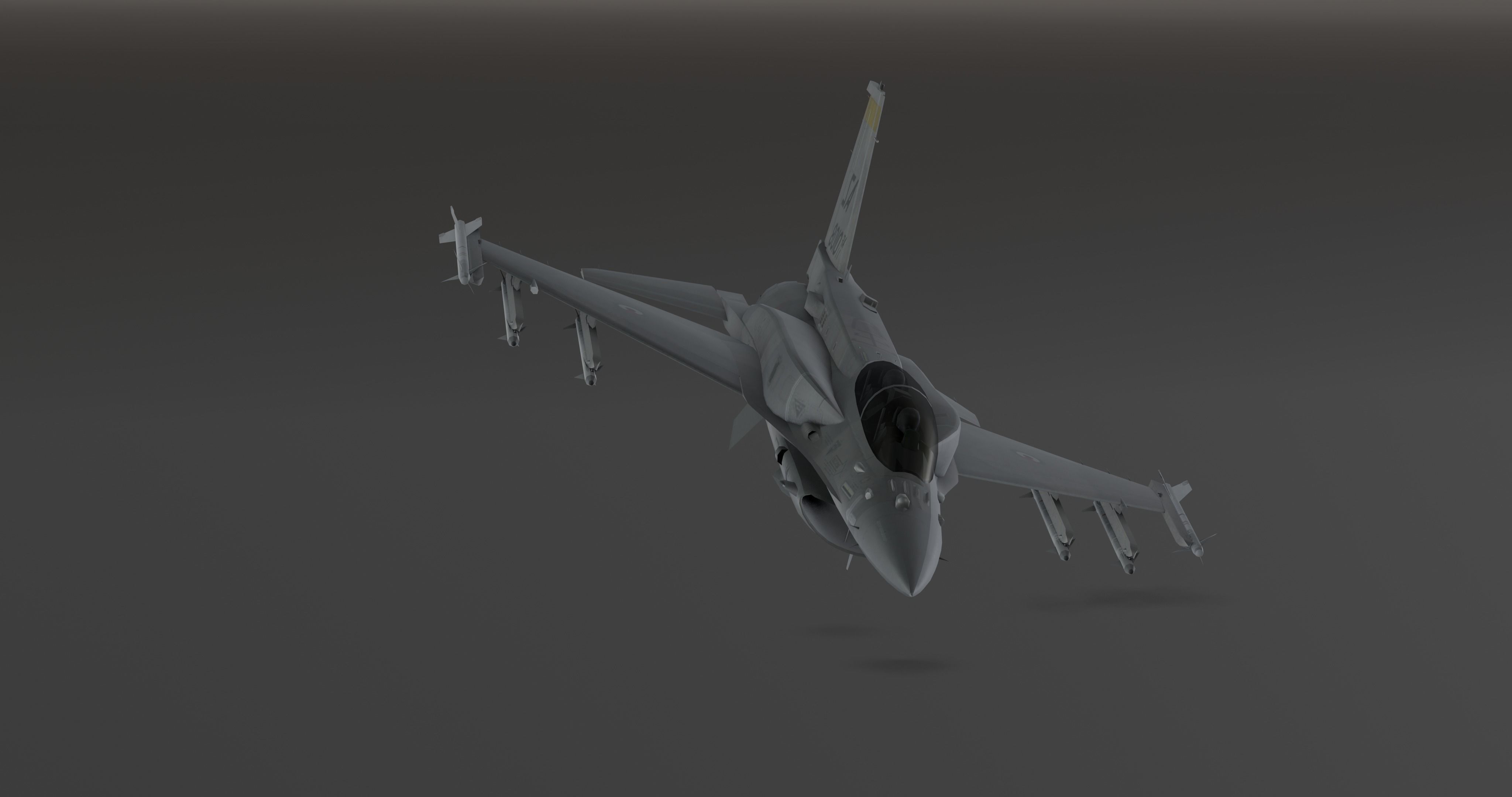F16 - S Original Low-poly 3D model_4