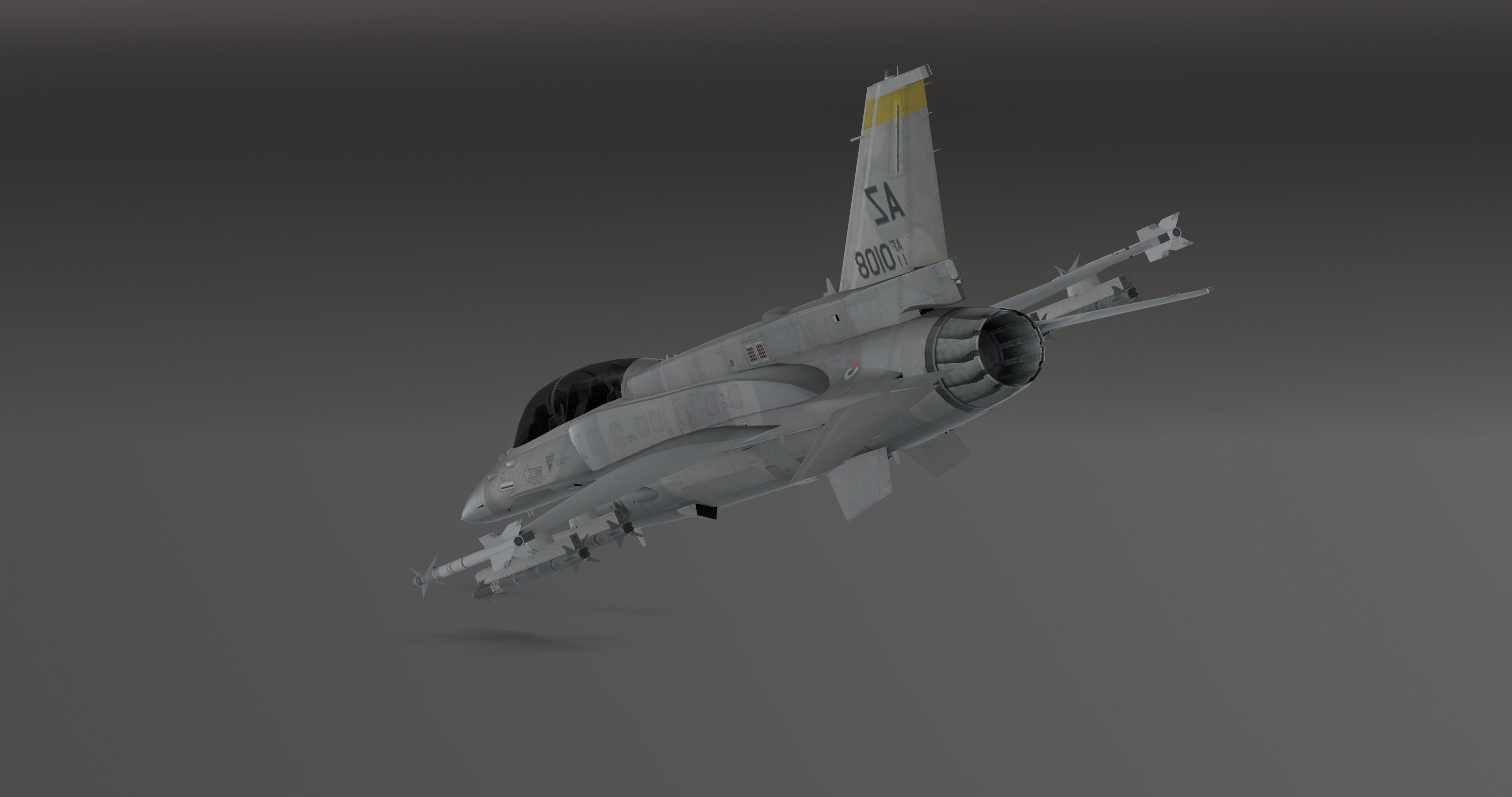 F16 - S Original Low-poly 3D model_10