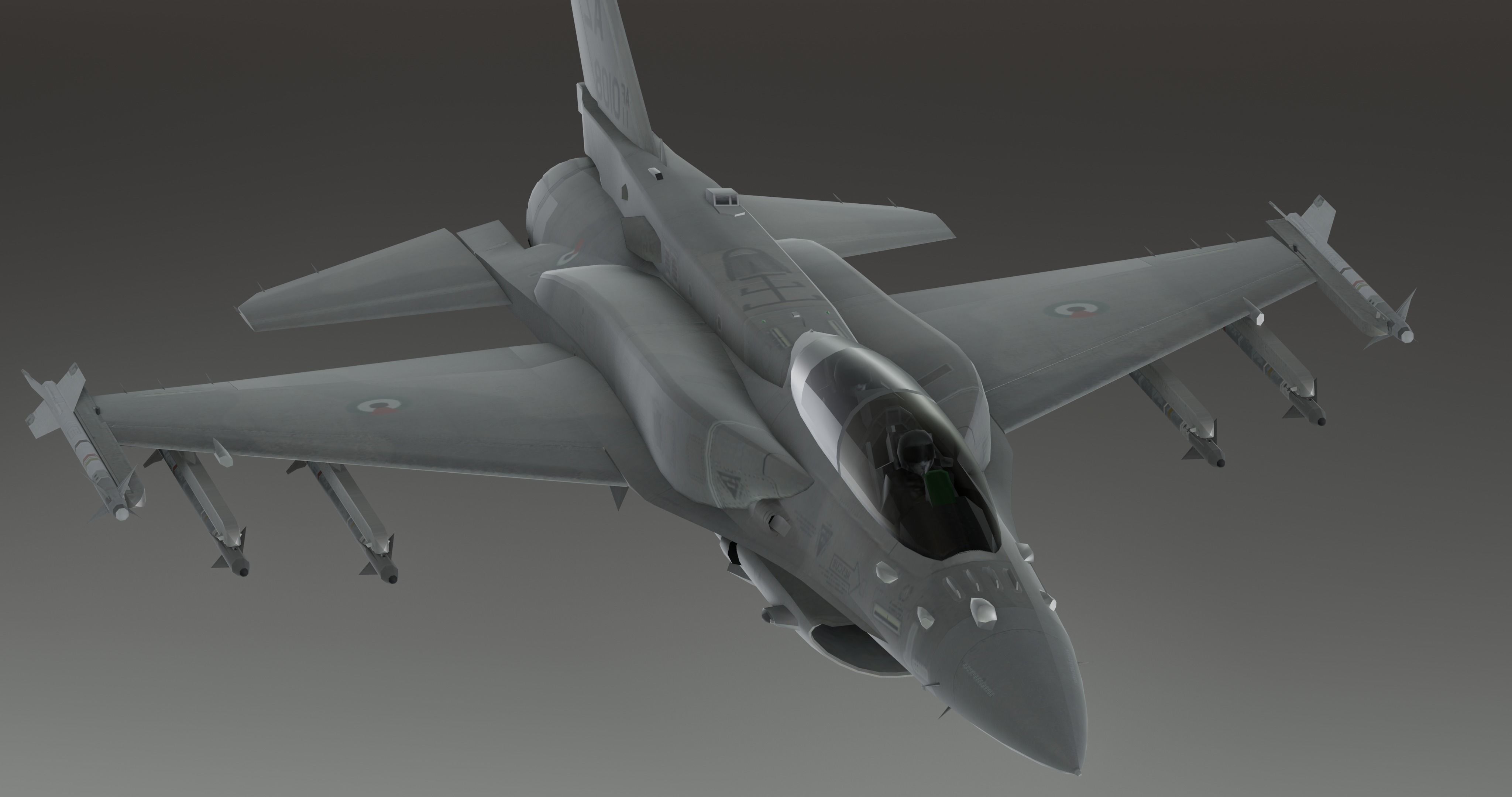 F16 - S Original Low-poly 3D model_19