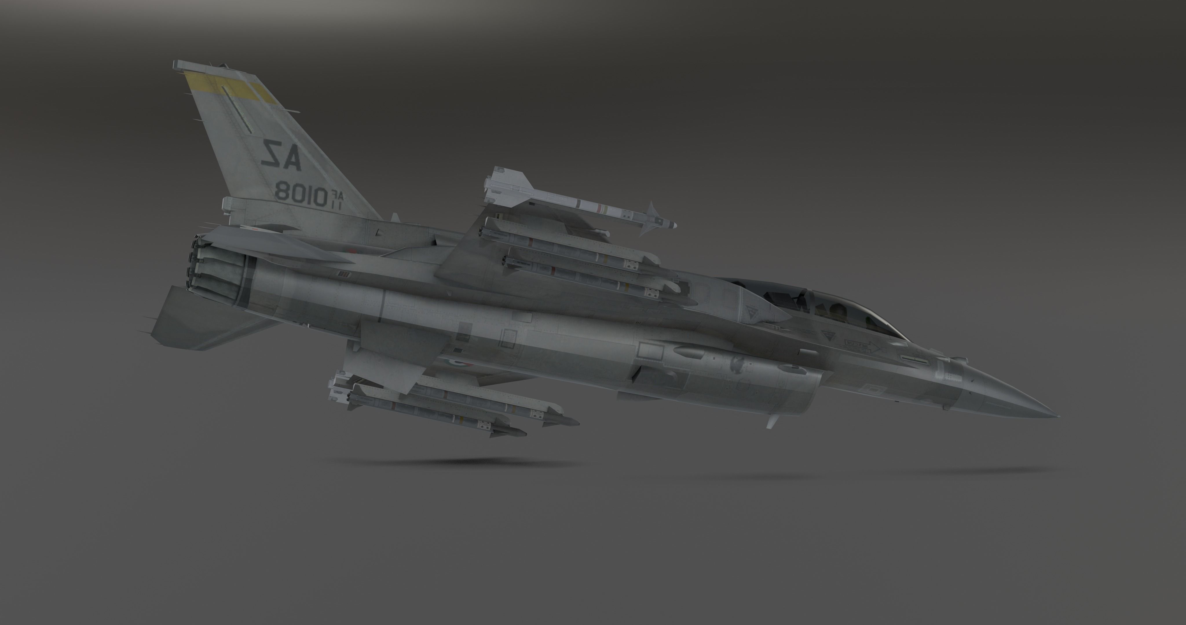 F16 - S Original Low-poly 3D model_7