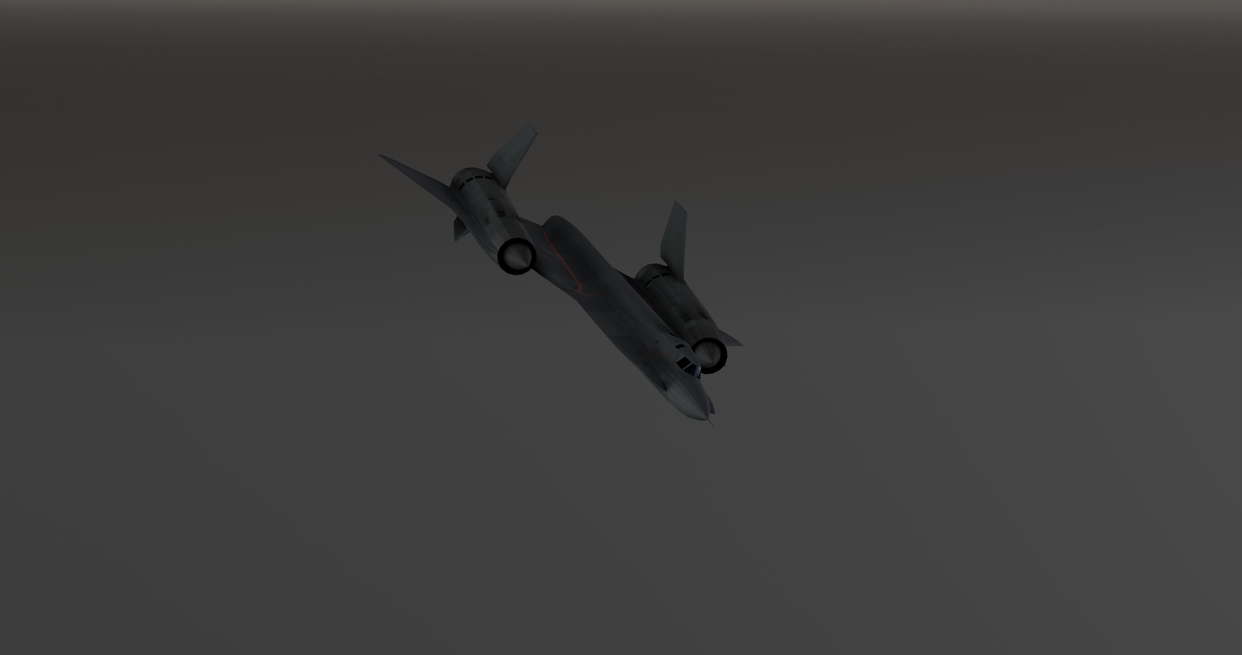 Lockheed YF-12 Low-poly 3D model_4