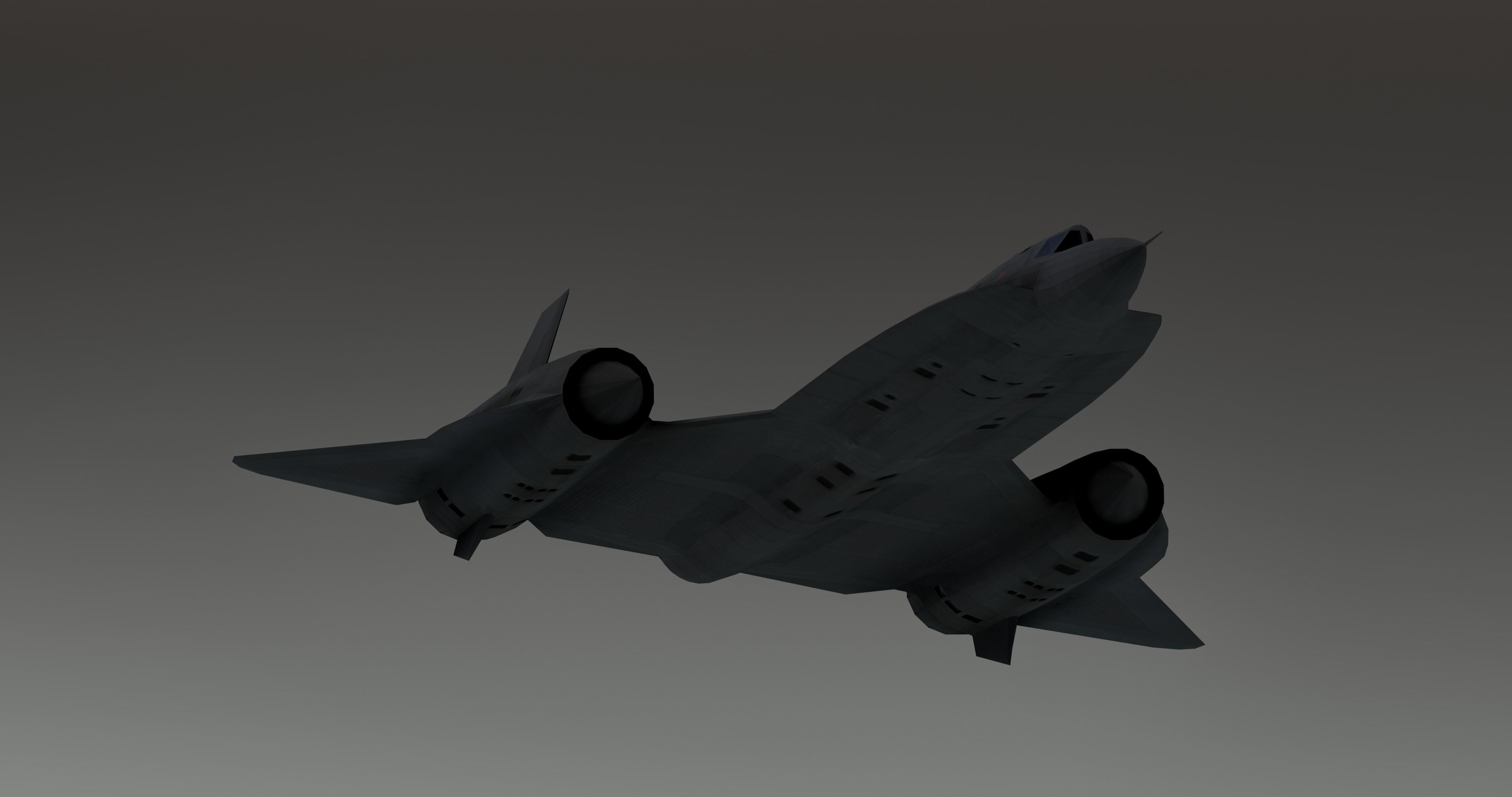 Lockheed YF-12 Low-poly 3D model_19