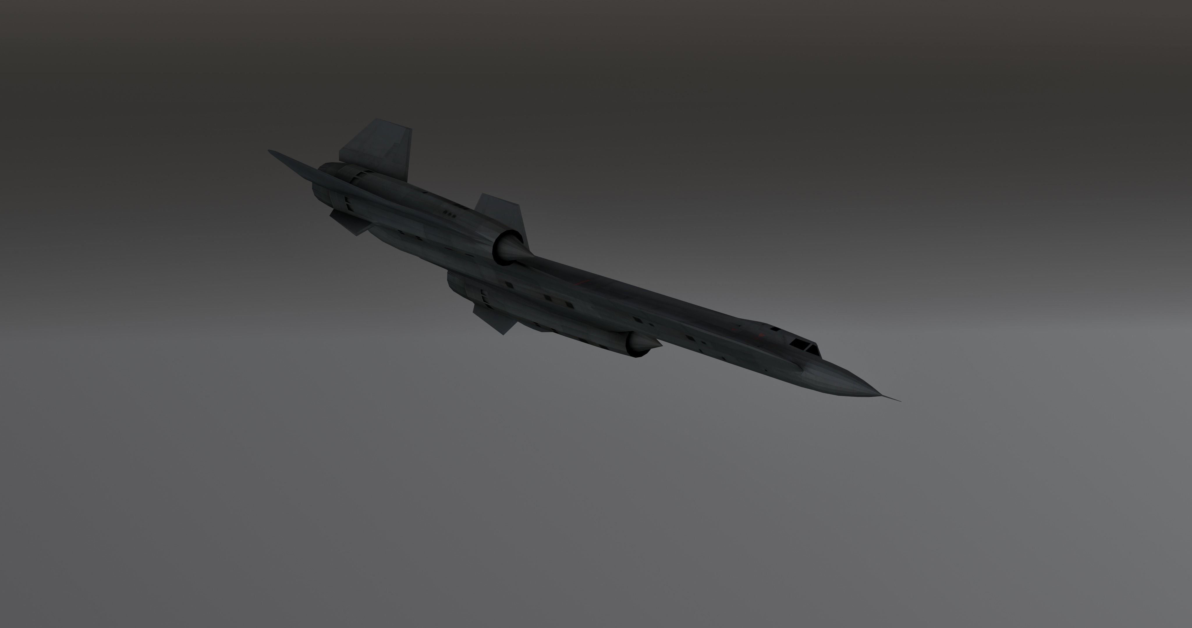 Lockheed YF-12 Low-poly 3D model_5