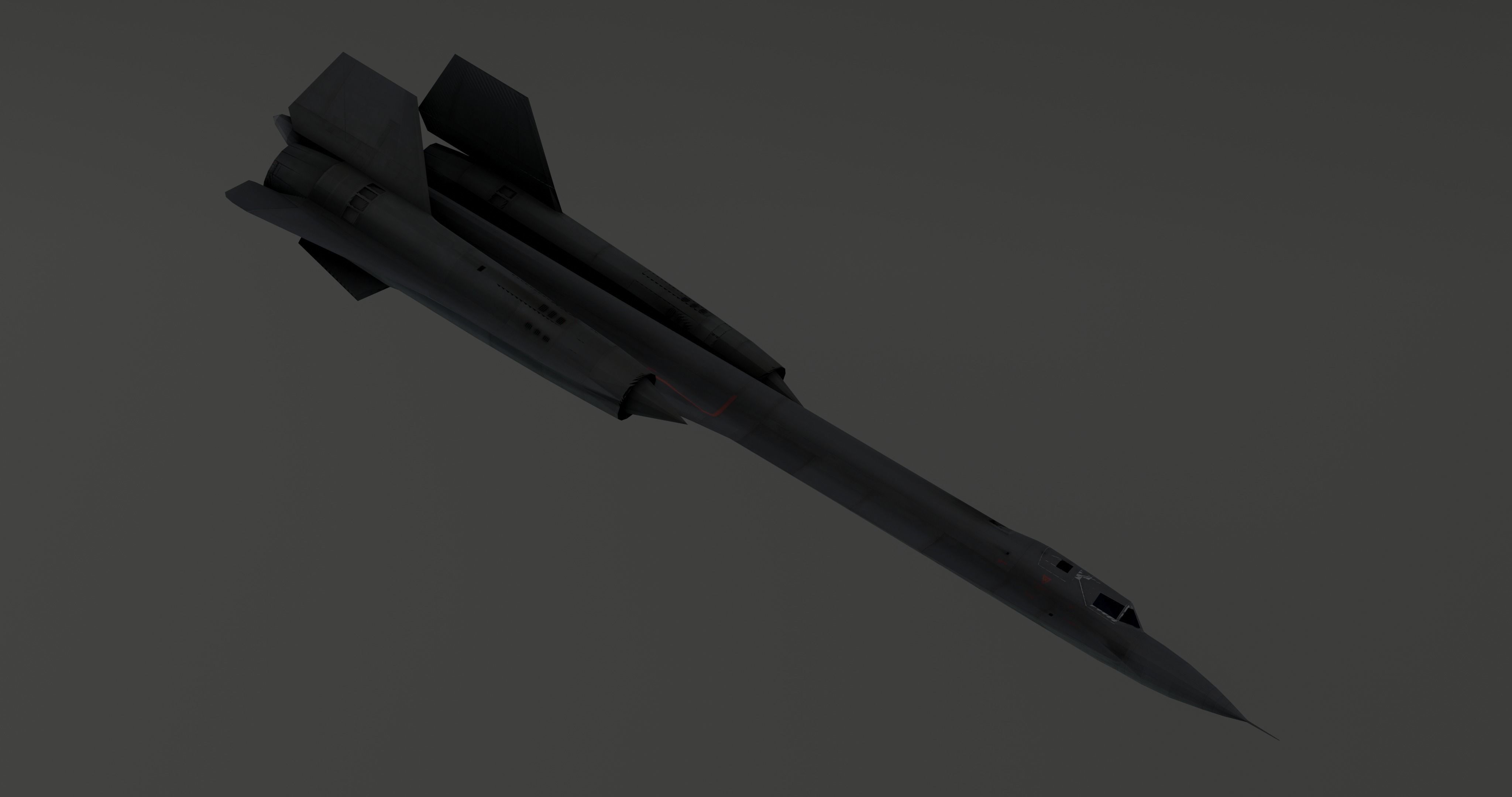 Lockheed YF-12 Low-poly 3D model_17