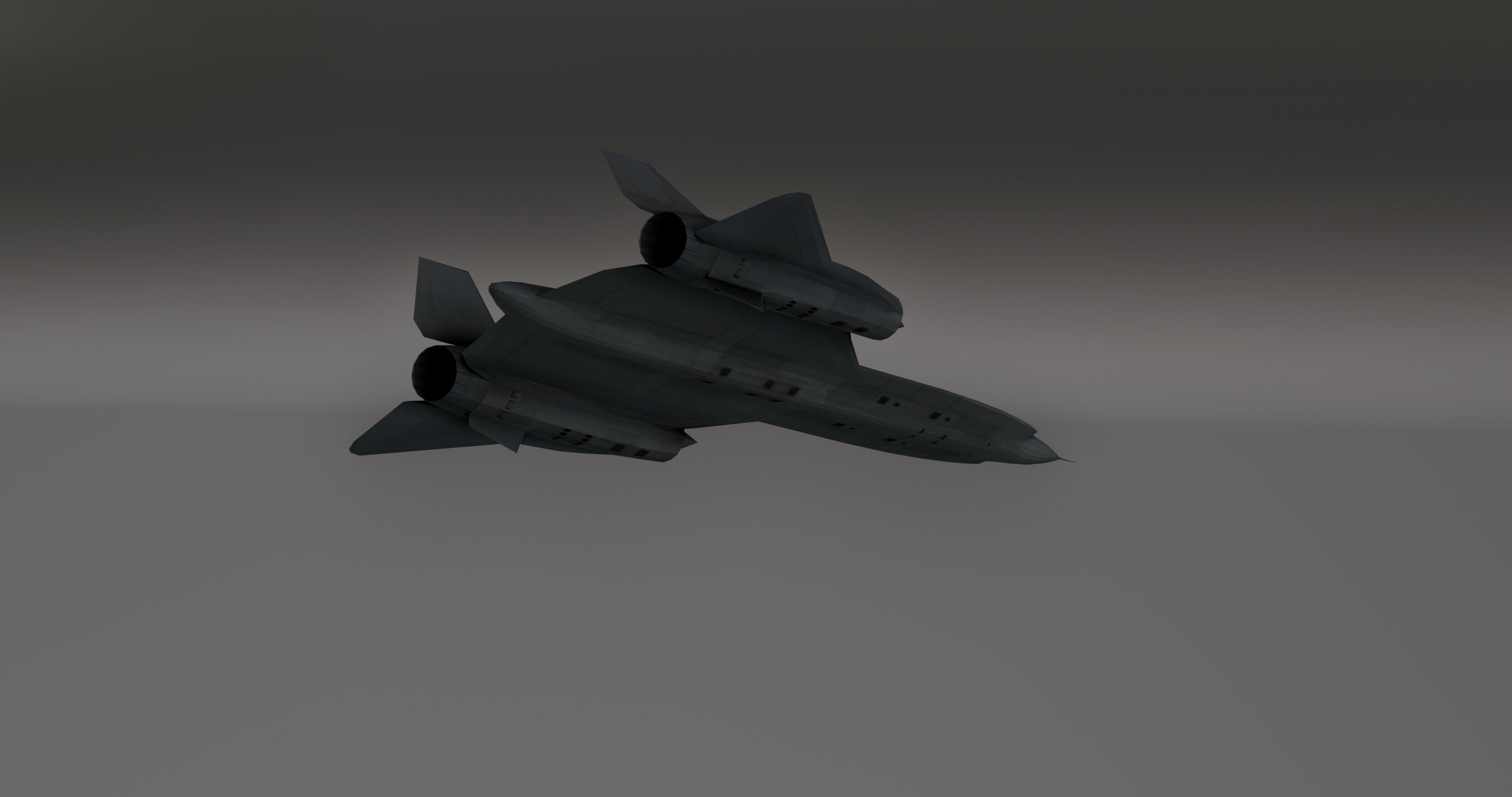 Lockheed YF-12 Low-poly 3D model_8