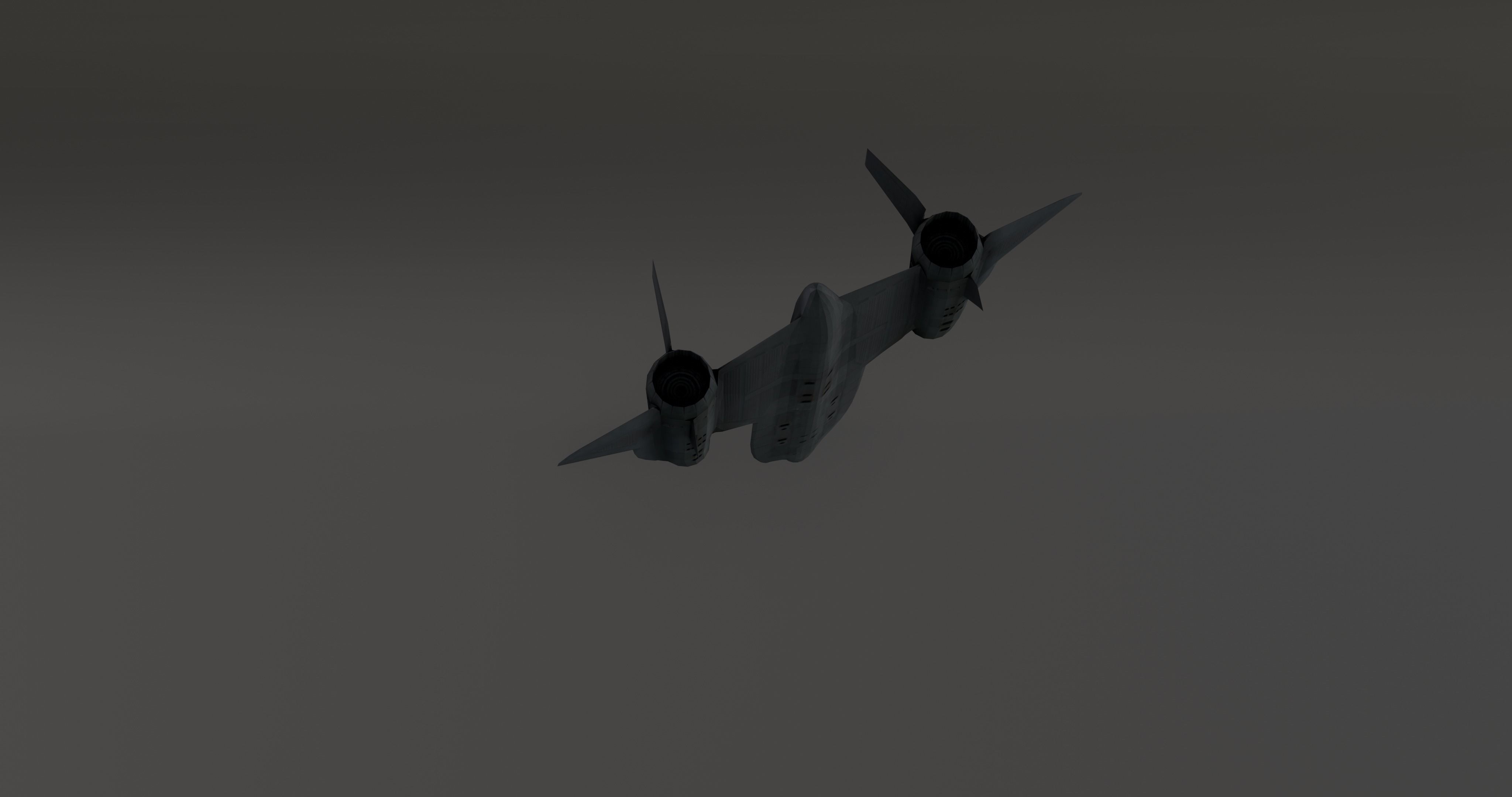 Lockheed YF-12 Low-poly 3D model_9