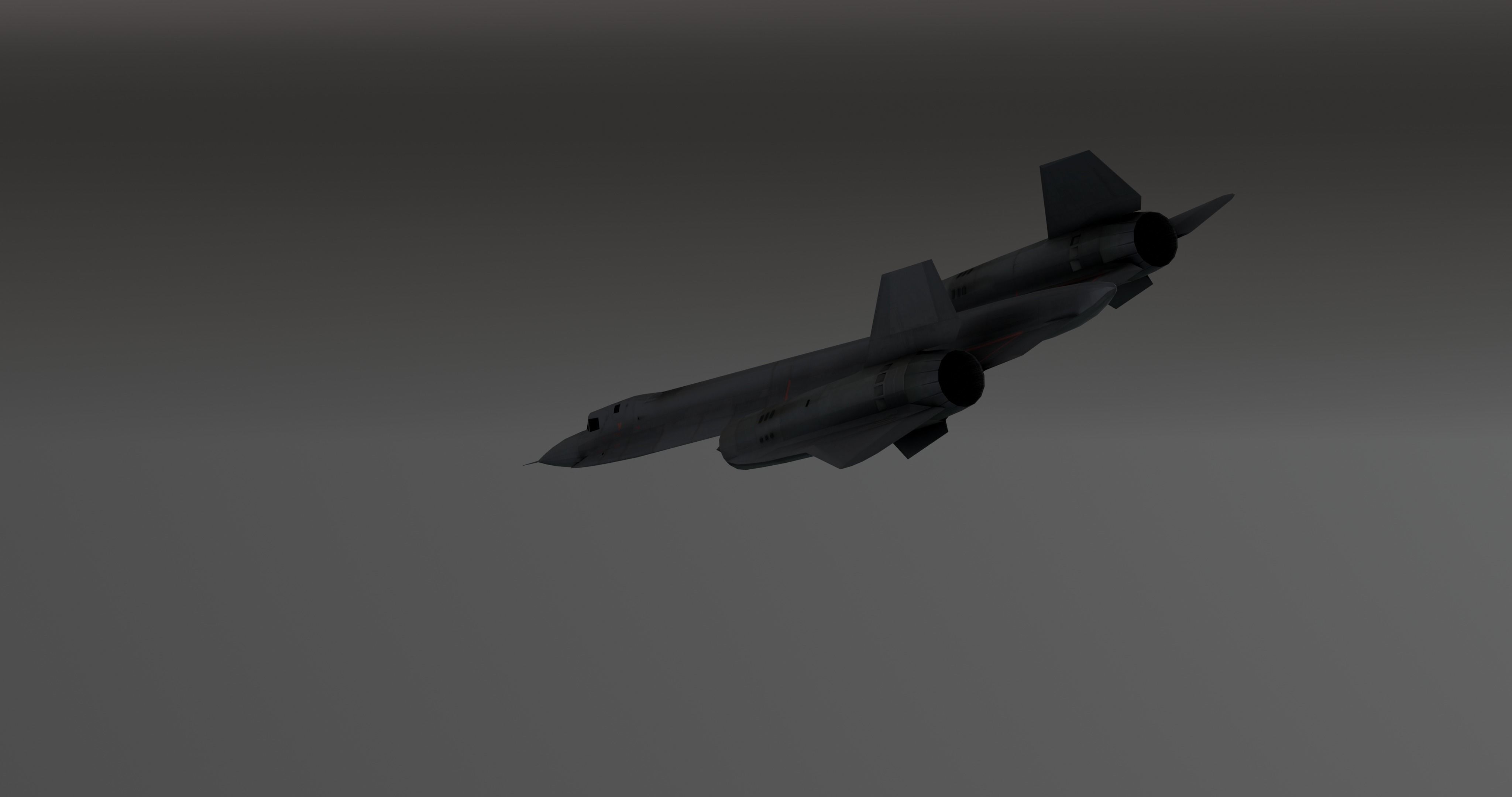 Lockheed YF-12 Low-poly 3D model_10