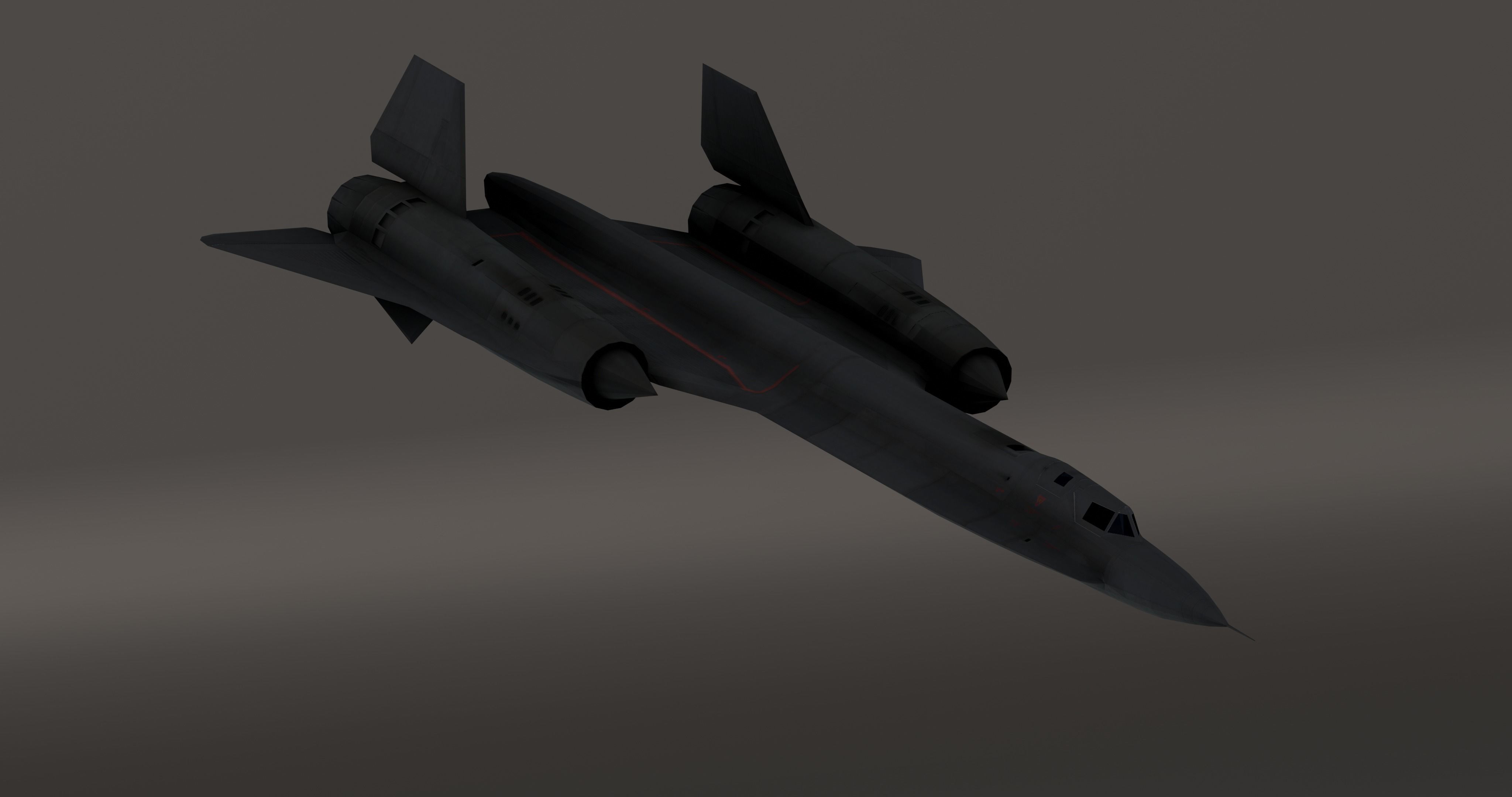 Lockheed YF-12 Low-poly 3D model_18