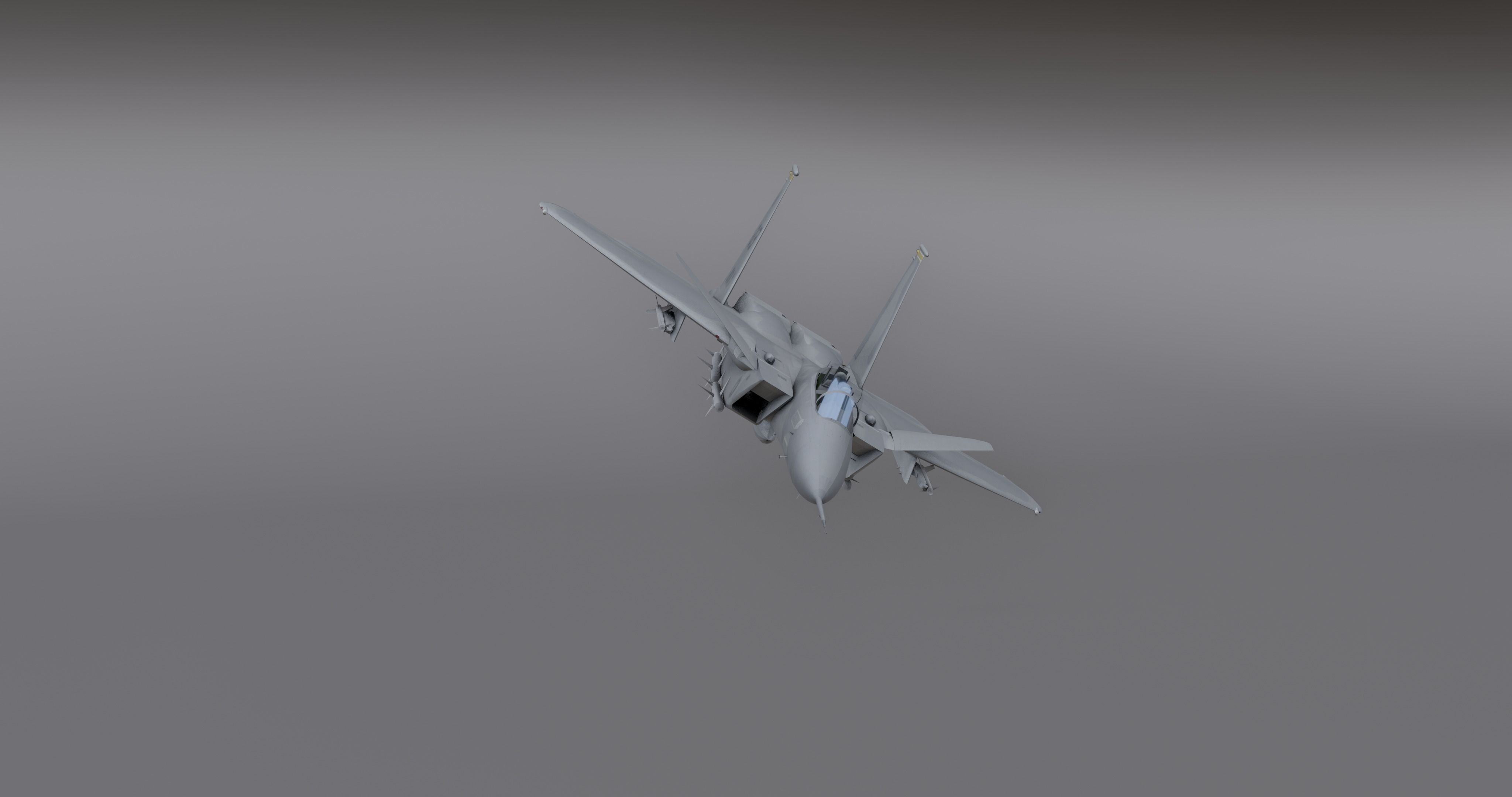 F15 - Falcon Fighter Jet Low-poly 3D model_12