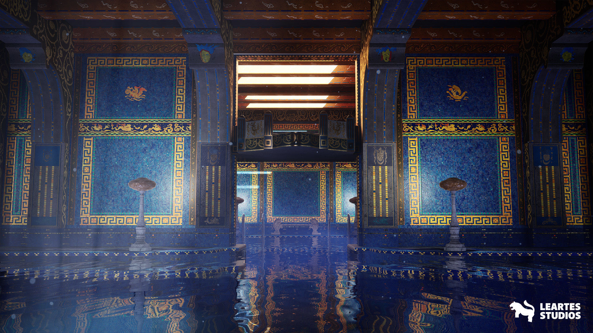3D model Roman Swimming Pool Environment VR / AR / low-poly | CGTrader
