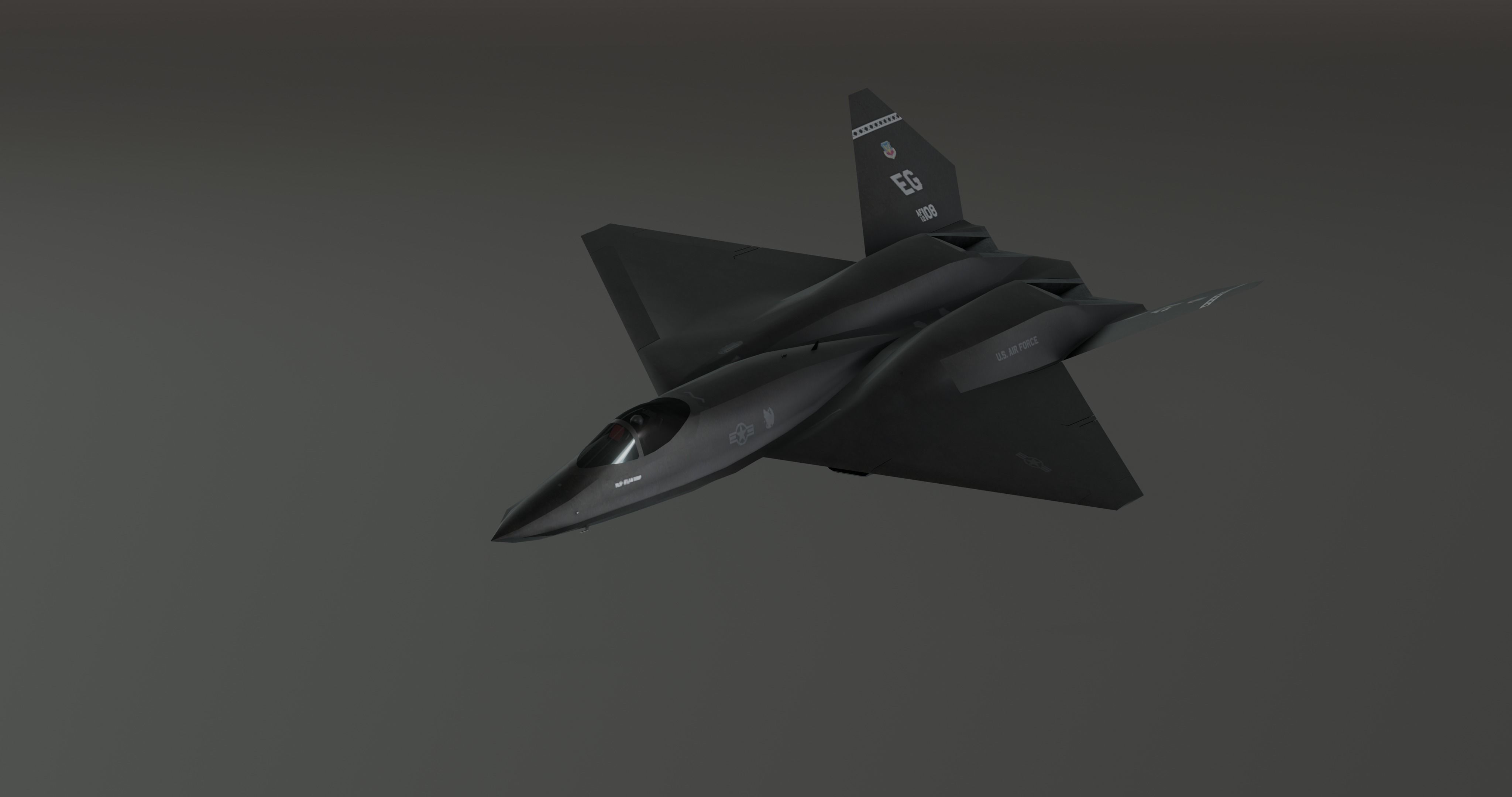 Y23 Black Widow Low-poly 3D model_3