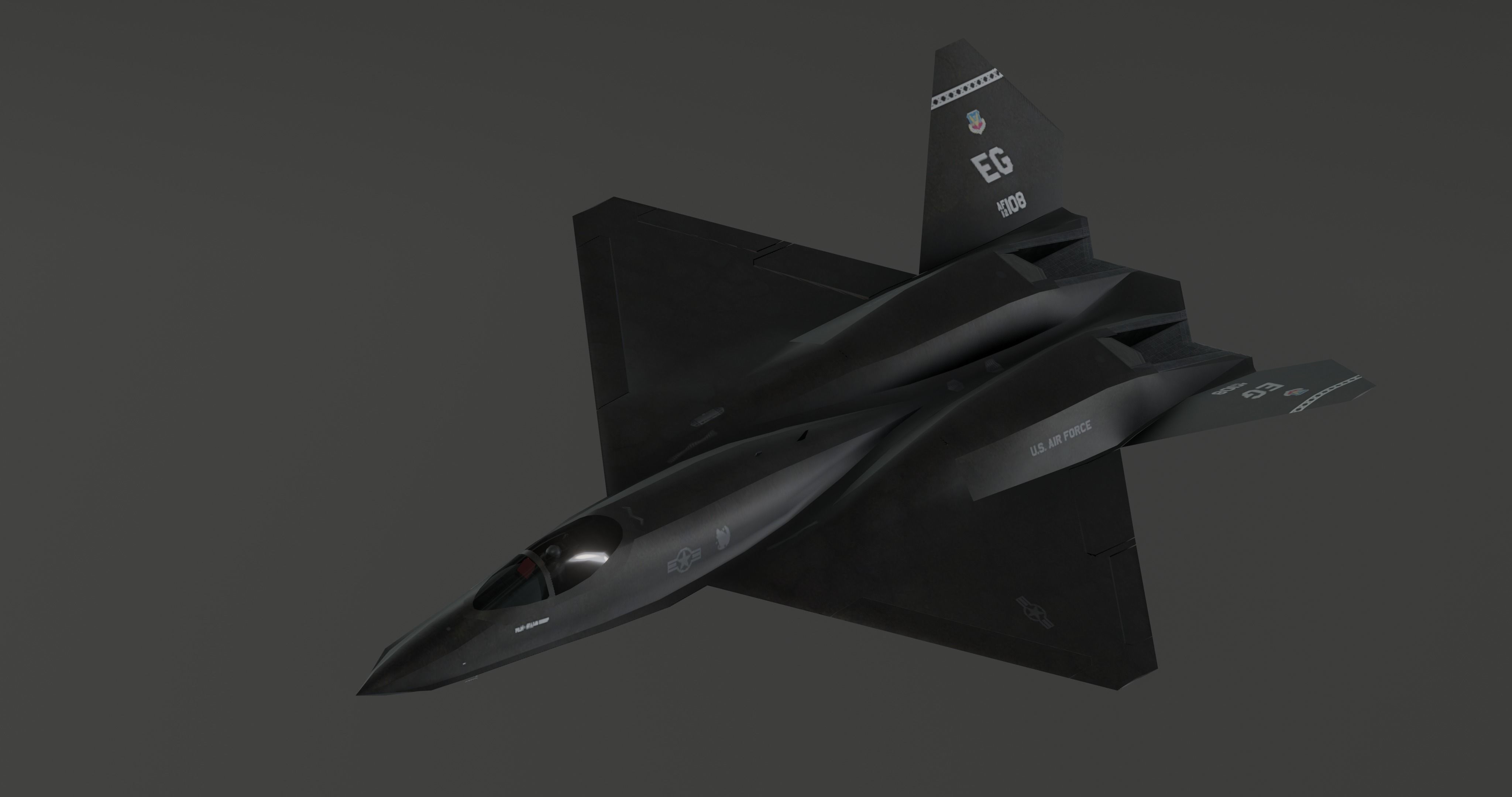 Y23 Black Widow Low-poly 3D model_18