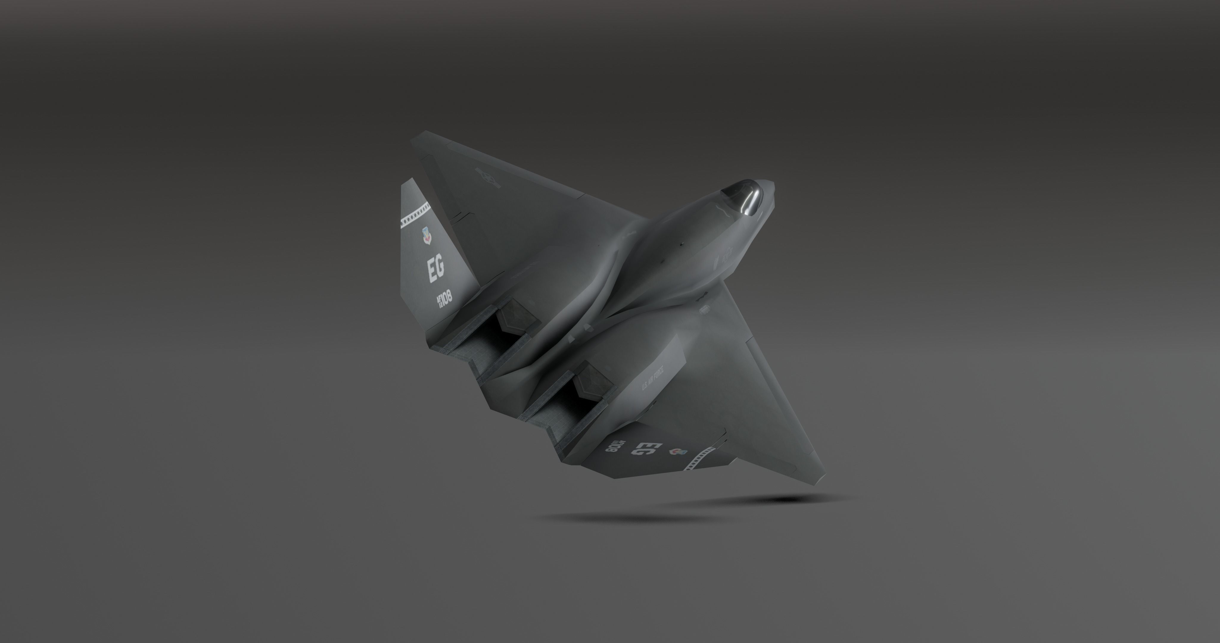 Y23 Black Widow Low-poly 3D model_11