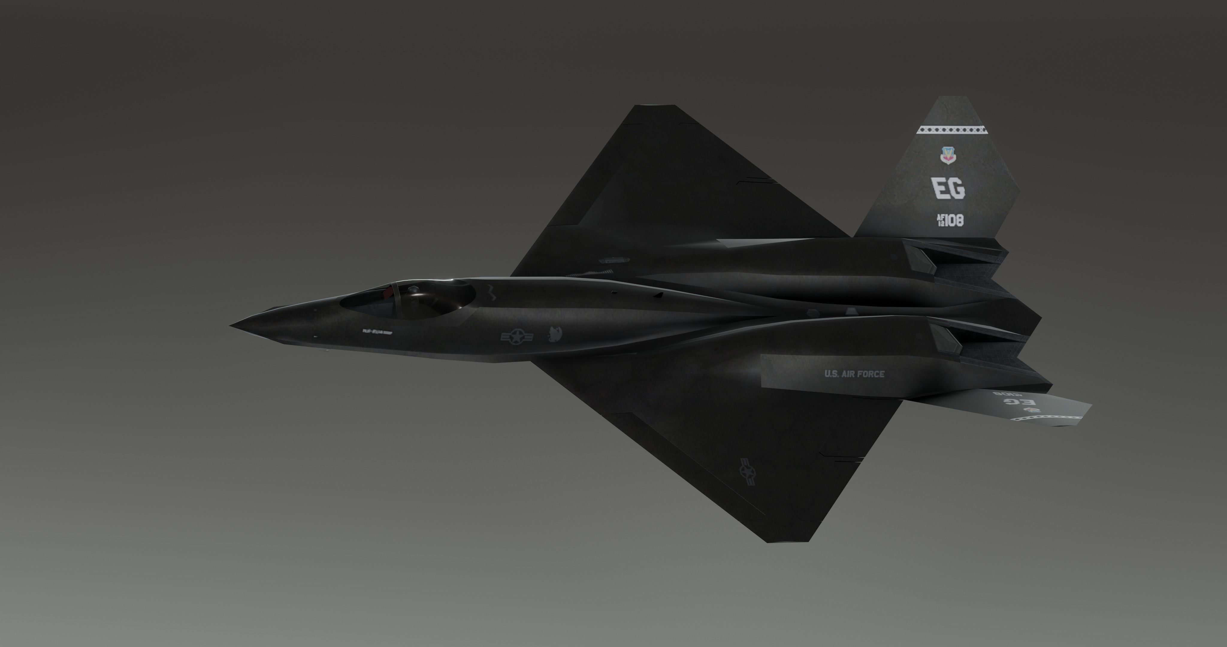 Y23 Black Widow Low-poly 3D model_19