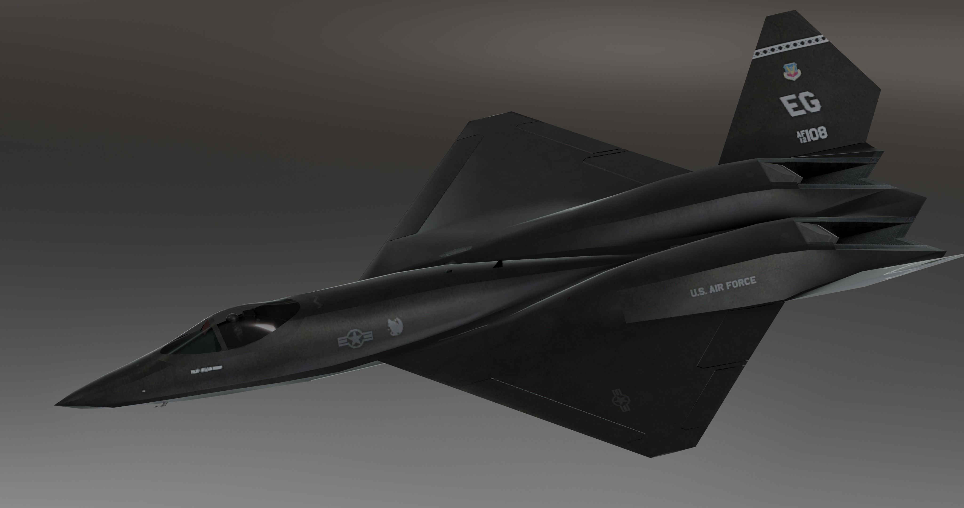 Y23 Black Widow Low-poly 3D model_17