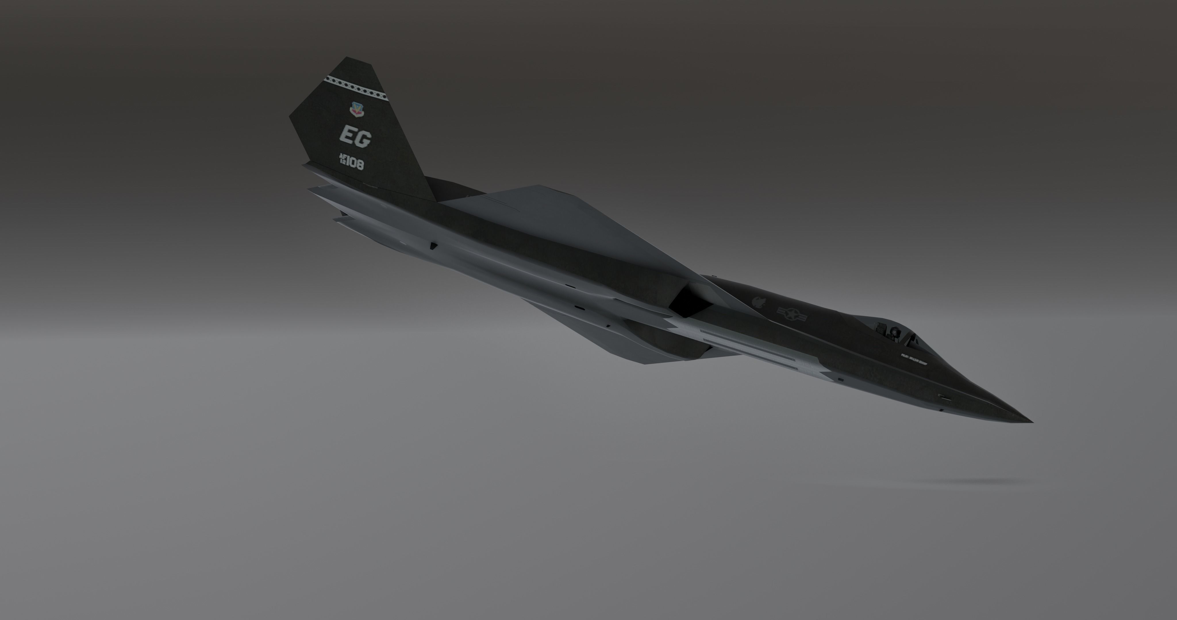 Y23 Black Widow Low-poly 3D model_7