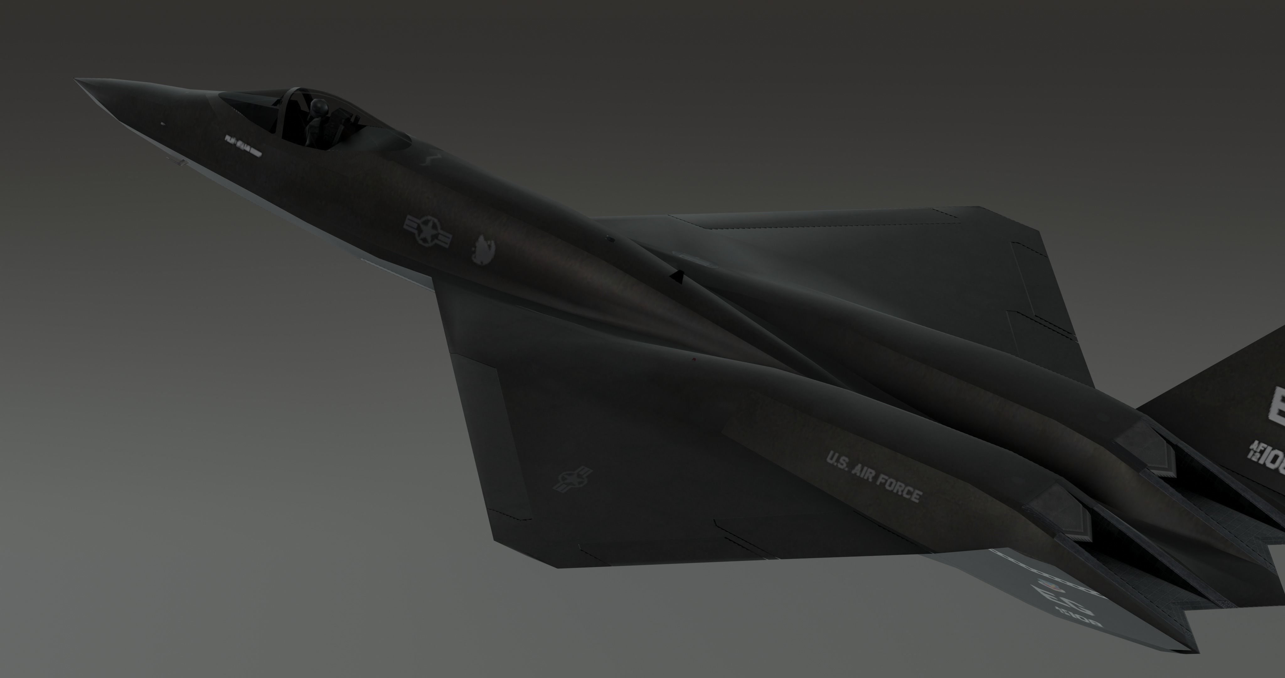 Y23 Black Widow Low-poly 3D model_16