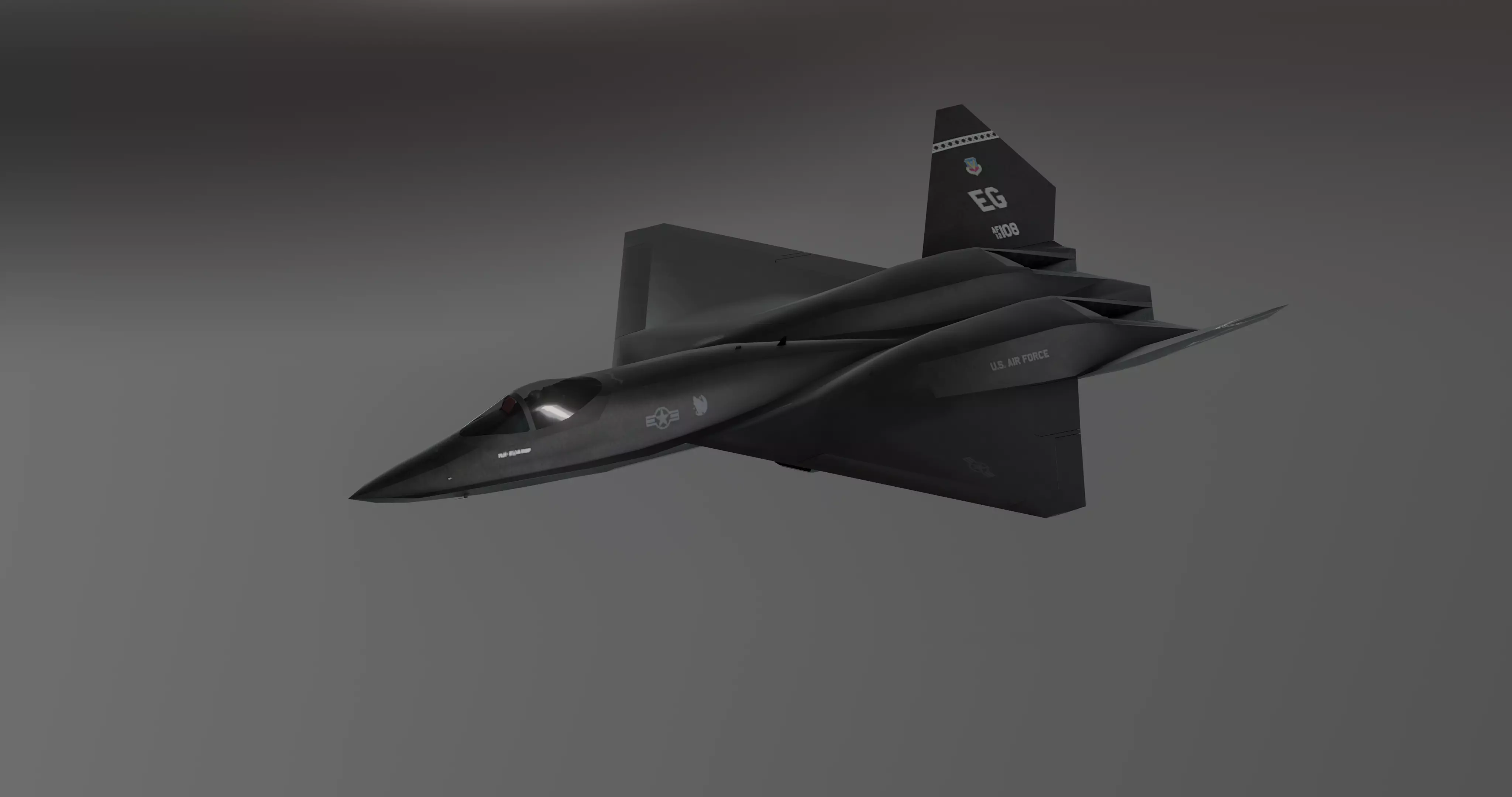 Y23 Black Widow Low-poly 3D model_0